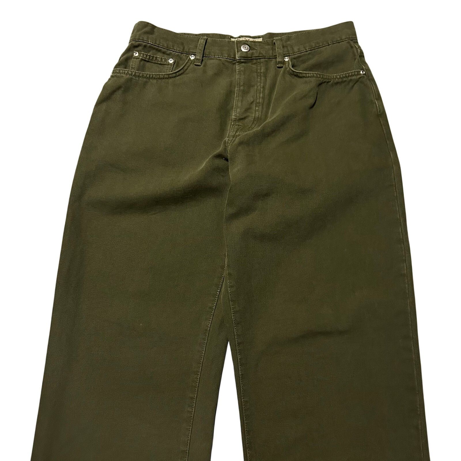 Stussy Stussy Big Ol Jeans Olive Green Size 30 (34x30) Baggy Denim Size US 30 / EU 46 - 4 Thumbnail
