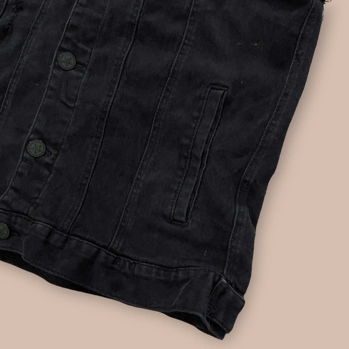 If Six Was Nine BlackCraft Hooded Denim Vest Size US M / EU 48-50 / 2 - 9 Thumbnail