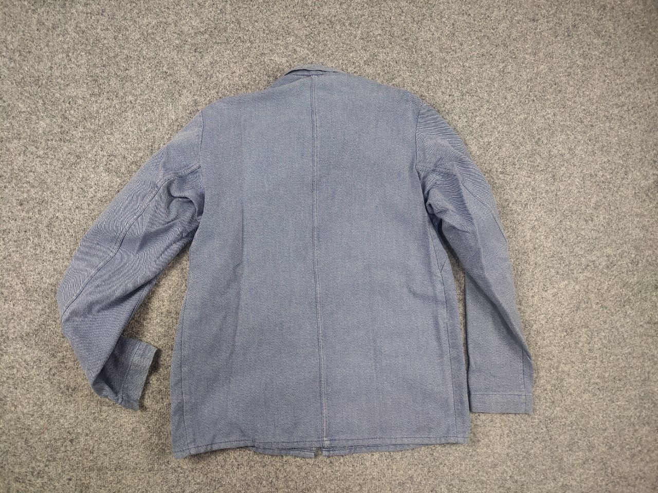 Vintage Vintage 70's German Work Sanfor Hickory Faded Chore Jacket Size US L / EU 52-54 / 3 - 11 Thumbnail