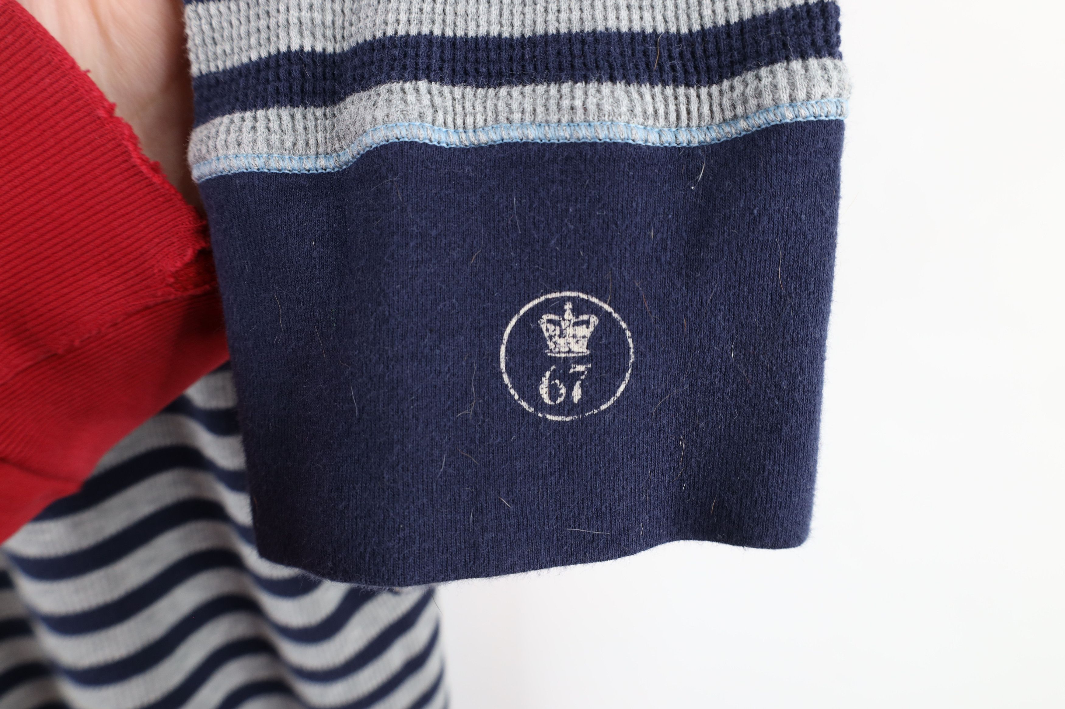 Ralph Lauren Vintage 90s Ralph Lauren Thermal Waffle Knit Henley T-Shirt Size US XXL / EU 58 / 5 - 4 Thumbnail