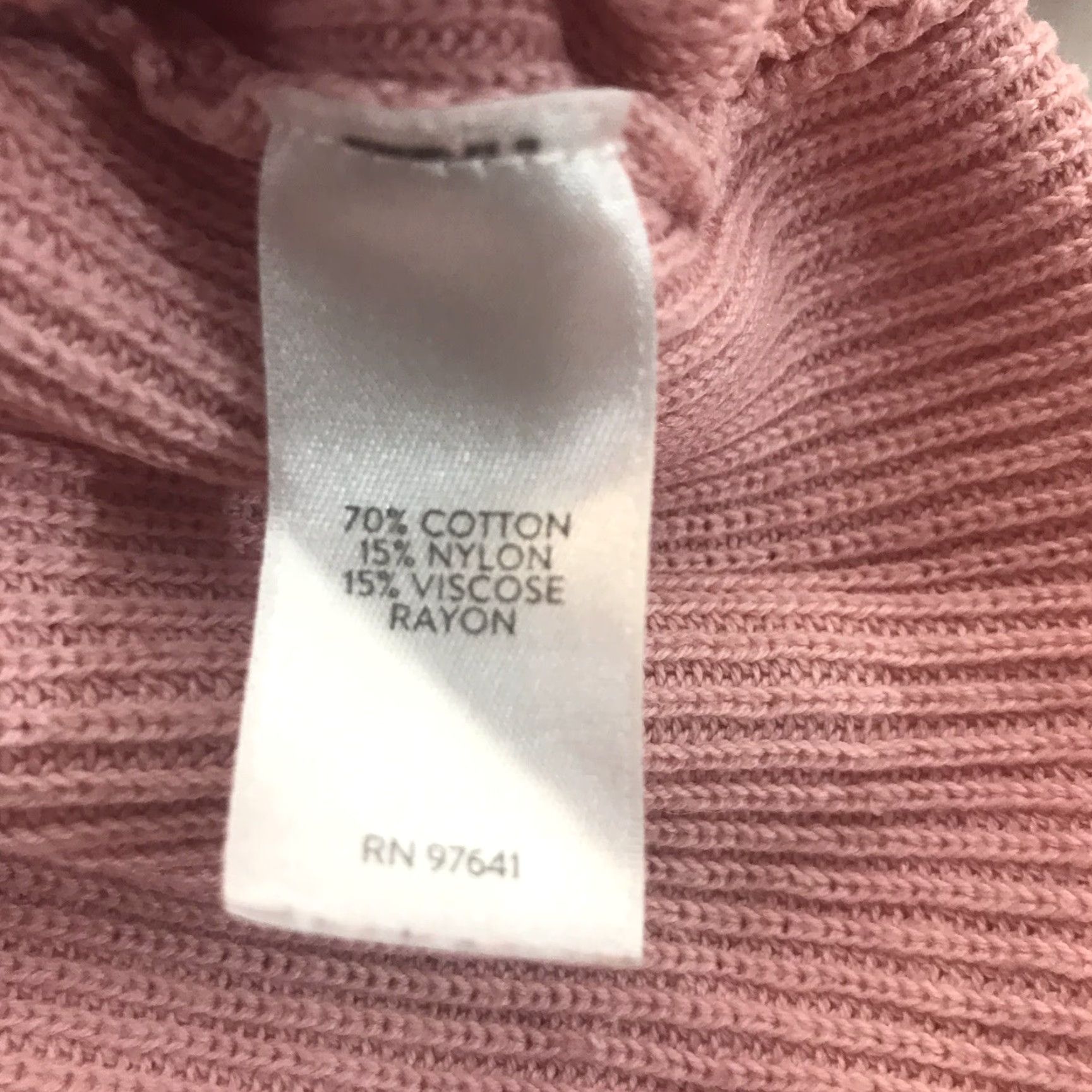 J. Jill J. Jill Pink Tight Knit V-Neck Sweater Women's Size S - Long Sleeve Casual Pullover Size S / US 4 / IT 40 - 4 Thumbnail