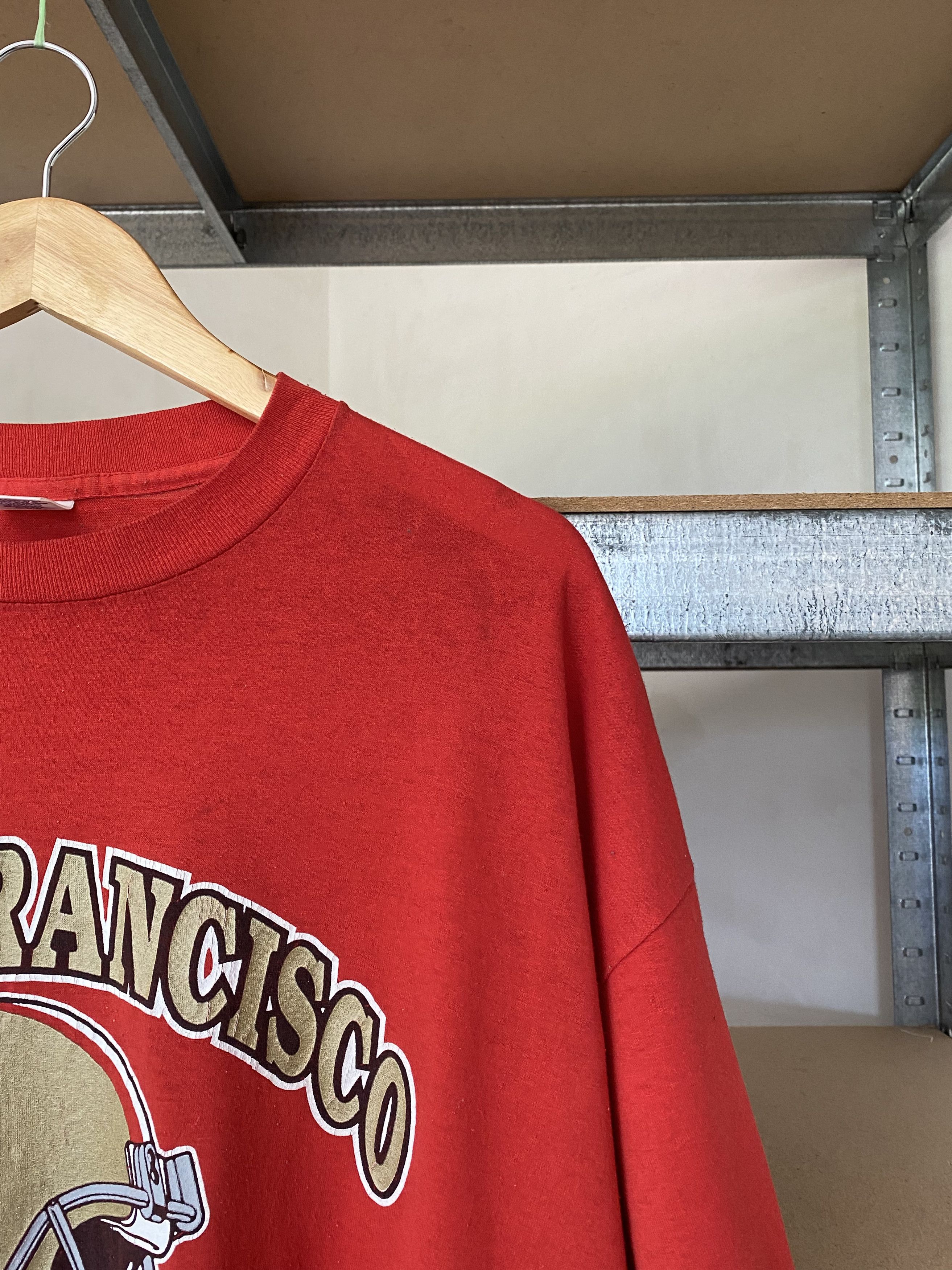 NFL × Vintage San Francisco 49ers Vintage 90s NFL Red Tee Size US XXL / EU 58 / 5 - 5 Thumbnail