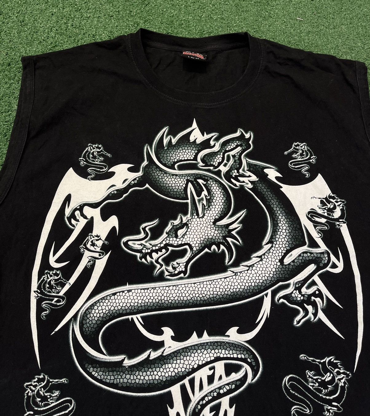 Affliction × Vintage Affliction Dragon Jersey Tank Top Tee Print Vintage Rock Tee Size US L / EU 52-54 / 3 - 3 Thumbnail