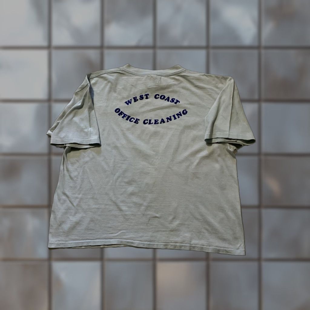 Vintage VINTAGE Westwood West Coast Office Cleaning Felt Appliqué T-Shirt XL Mens Women? Size US XL / EU 56 / 4 - 1 Thumbnail