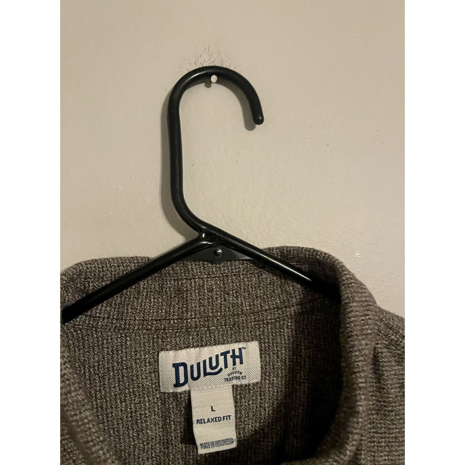 CO Duluth Trading Co Shirt Men's Large Relaxed Fit Cotton Brown Free Swingin' Twist Size US L / EU 52-54 / 3 - 3 Thumbnail