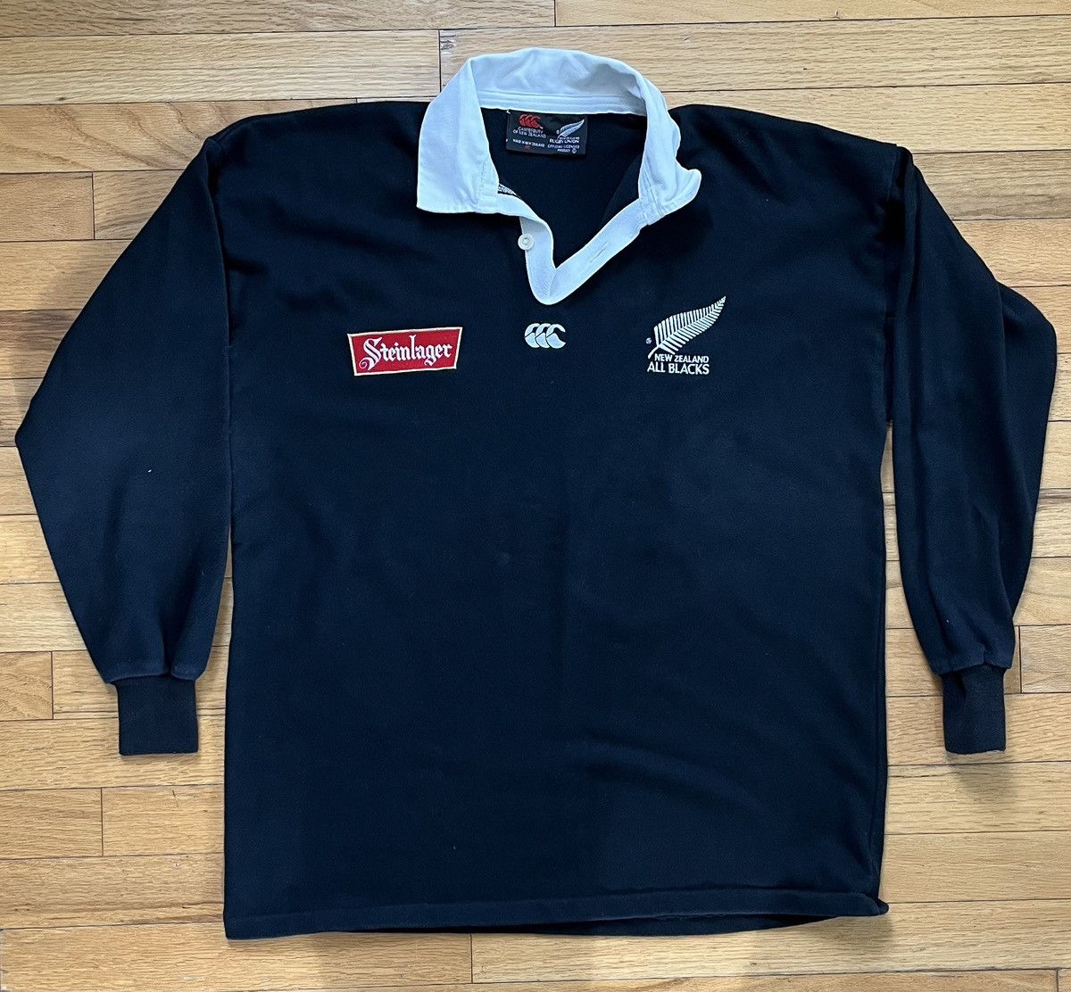 image of Canterbury Of New Zealand All Blacks Steinlager Rugby Shirtt, Men's (Size Medium)