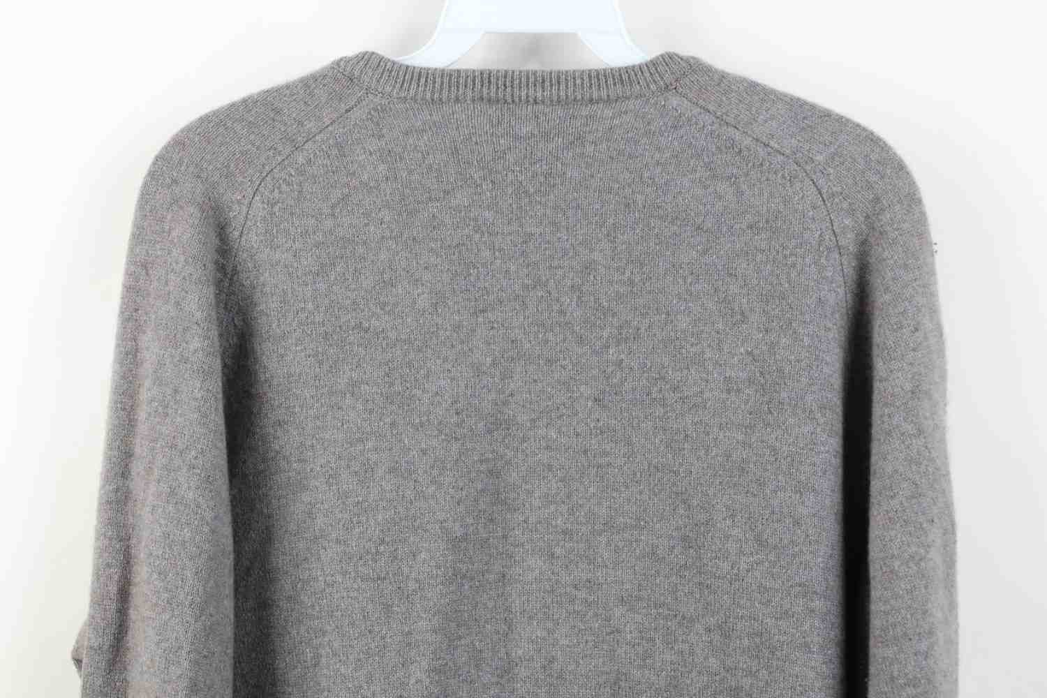 Vintage Vintage 70s Streetwear Knit V-Neck Sweater Heather Gray Size US L / EU 52-54 / 3 - 9 Thumbnail