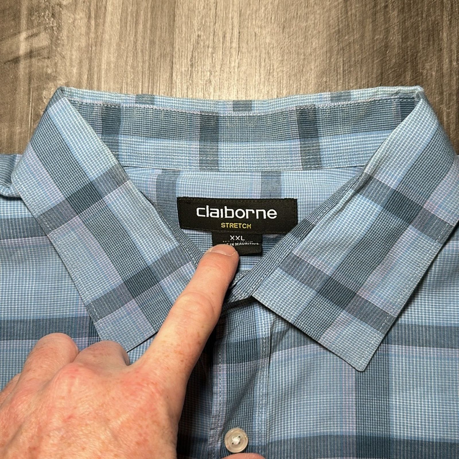 Liz Claiborne Claiborne Stretch Long Sleeve Button Down - 2XL Size US XXL / EU 58 / 5 - 6 Thumbnail