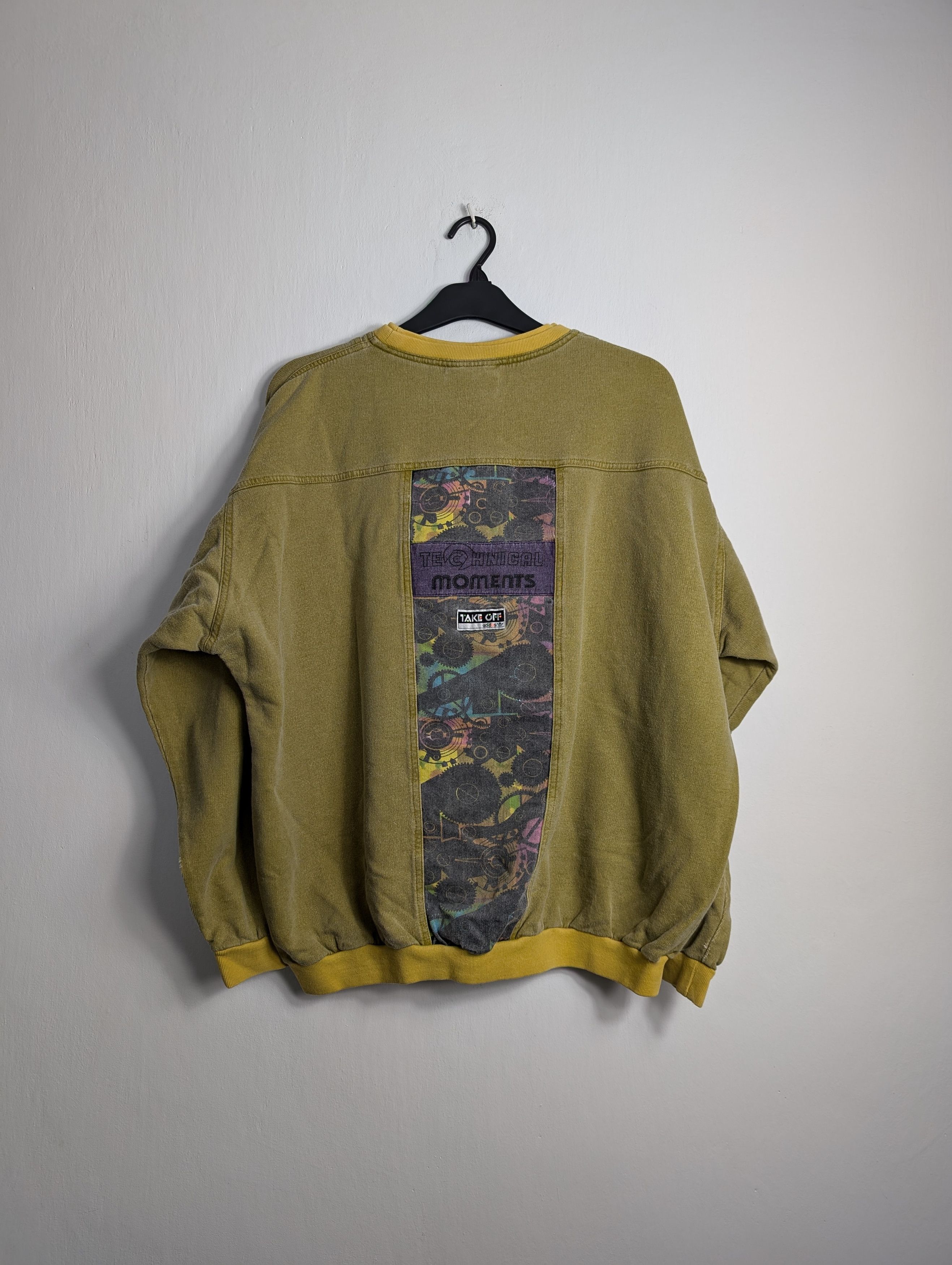 Adidas Vintage 90s Adidas Take Off Boxy Baggy Wash Sweatshirt Rare Size US XL / EU 56 / 4 - 5 Thumbnail