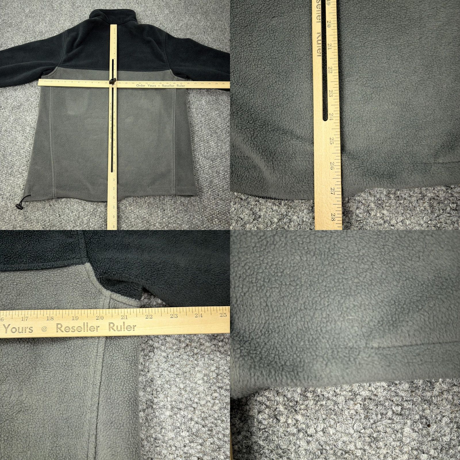 Vintage Columbia Fleece Jacket Mens XL Gray Black Full Zip Stand Collar Pockets Outdoor Size US XL / EU 56 / 4 - 8 Thumbnail