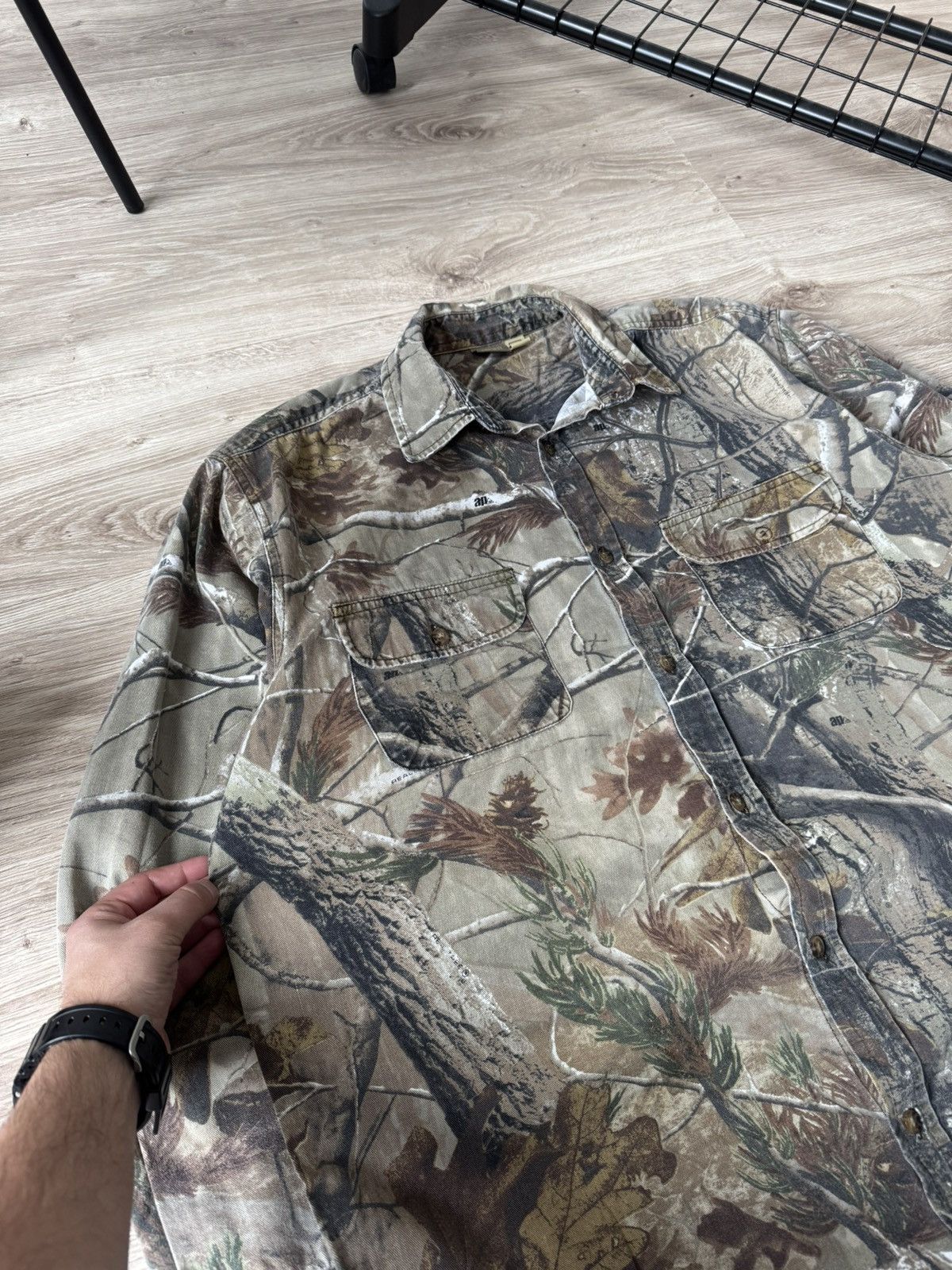 Realtree Vintage Y2K Real Tree Camo Mossy Oak Button Up Shirt Size US XXL / EU 58 / 5 - 3 Thumbnail