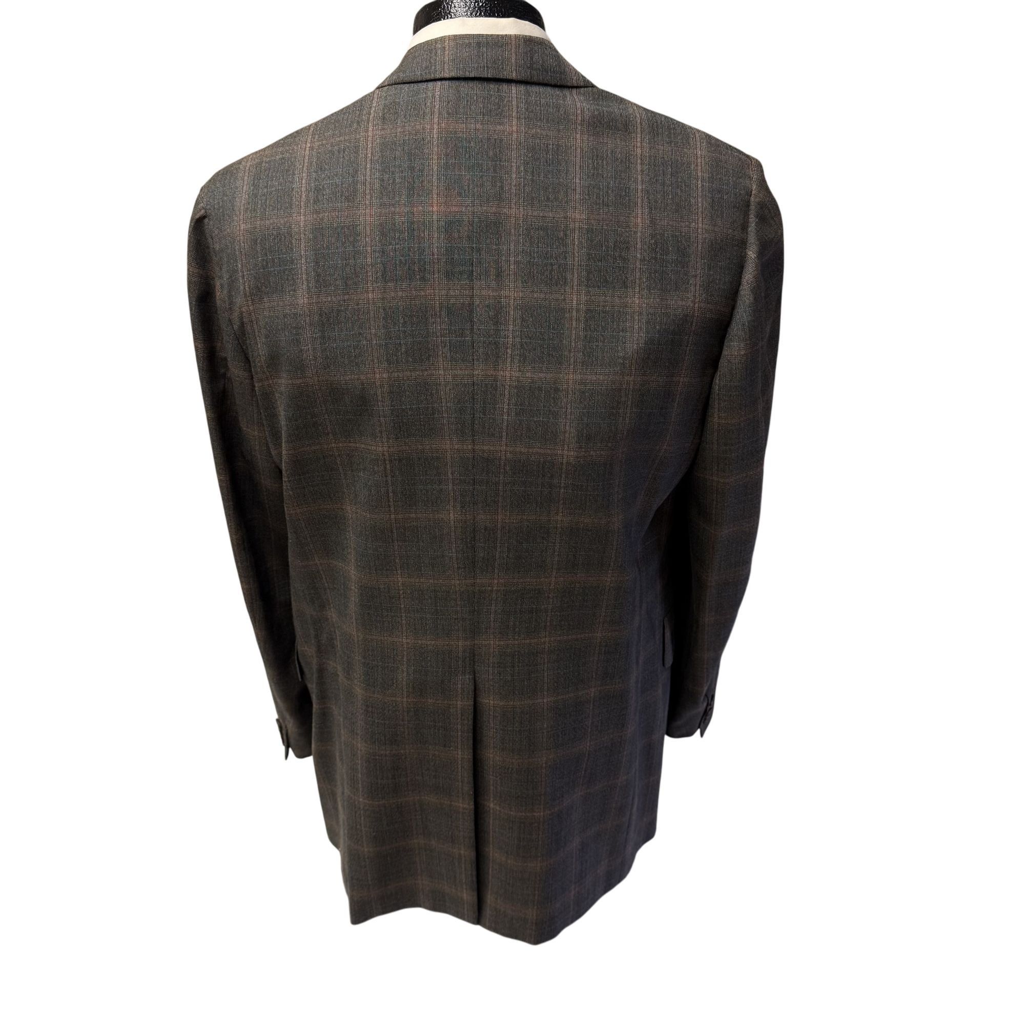 Hart Schaffner Marx Vtg Hart Schaffner & Marx Silver Trumpeter Mod Sport Coat Size 42L - 4 Thumbnail