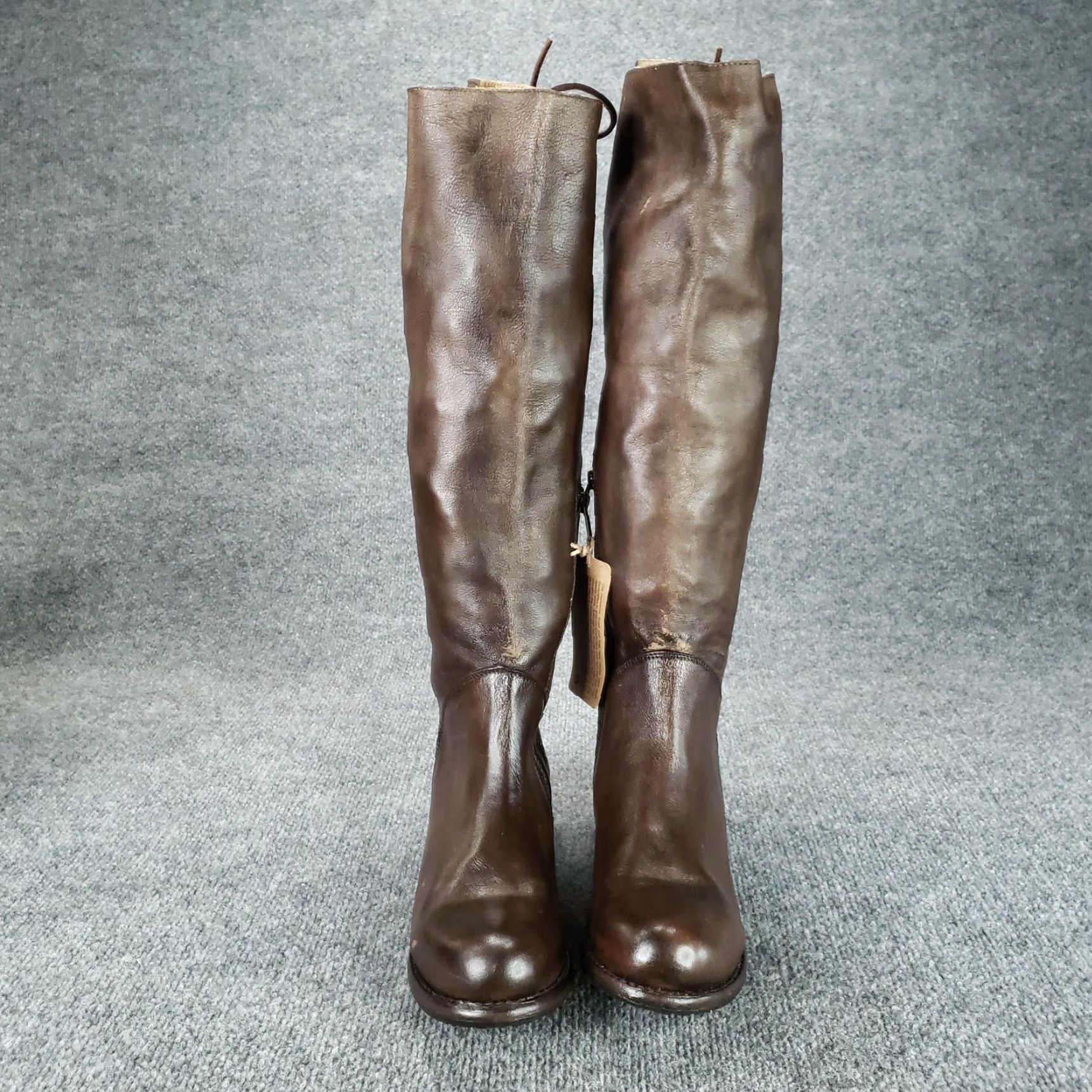 Bed Stu VINTAGE Bed Stu Boots Womens 8 Brown Leather Riding Knee High 3518 Tall Knee High Riding Boot Women Brown Leather Size US 8 / IT 38 - 2 Thumbnail