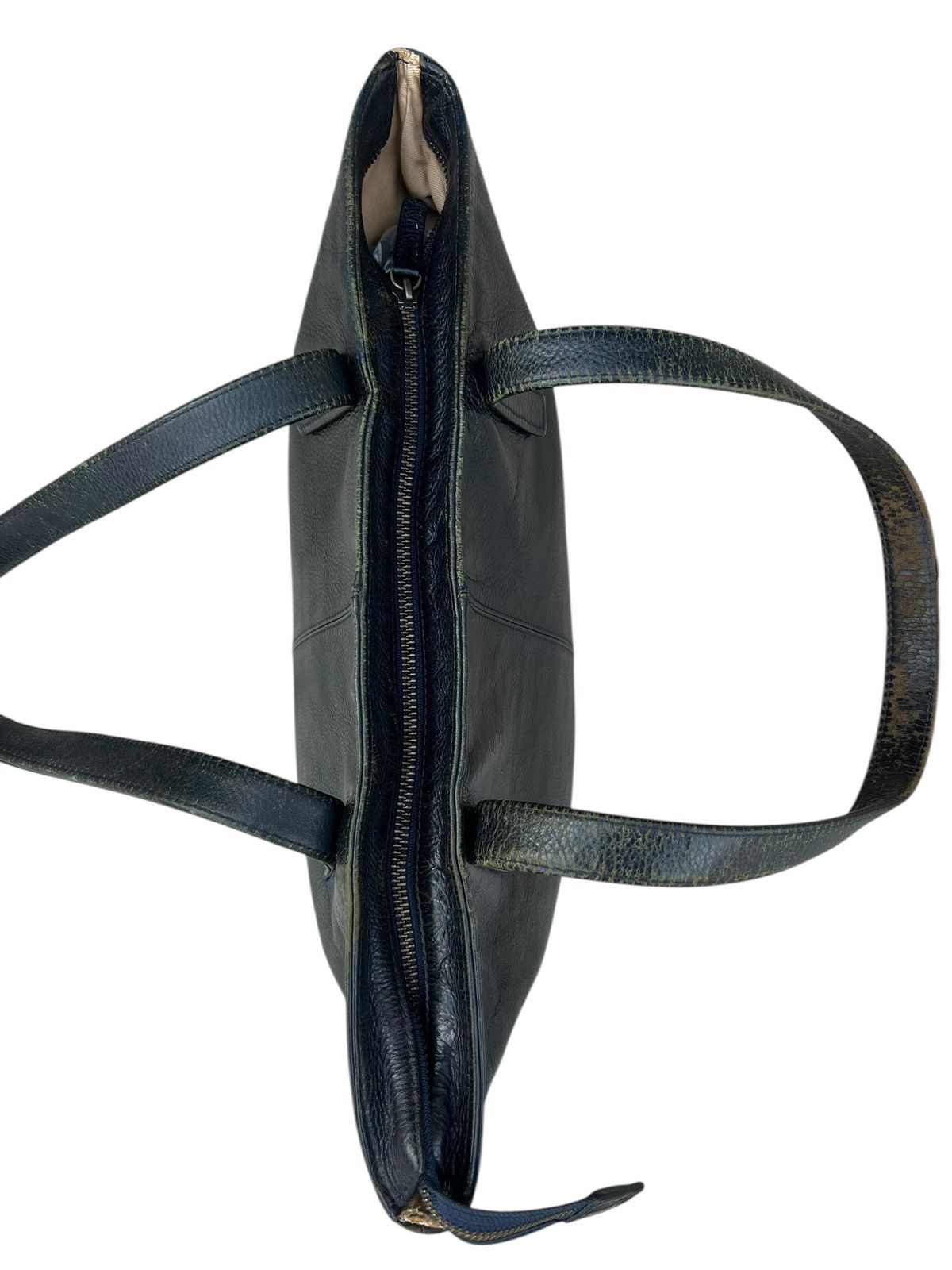 Bajra L.E.D. Bites Tokyo Distressed Faded Patina Leather Tote Bag Size ONE SIZE - 17 Thumbnail