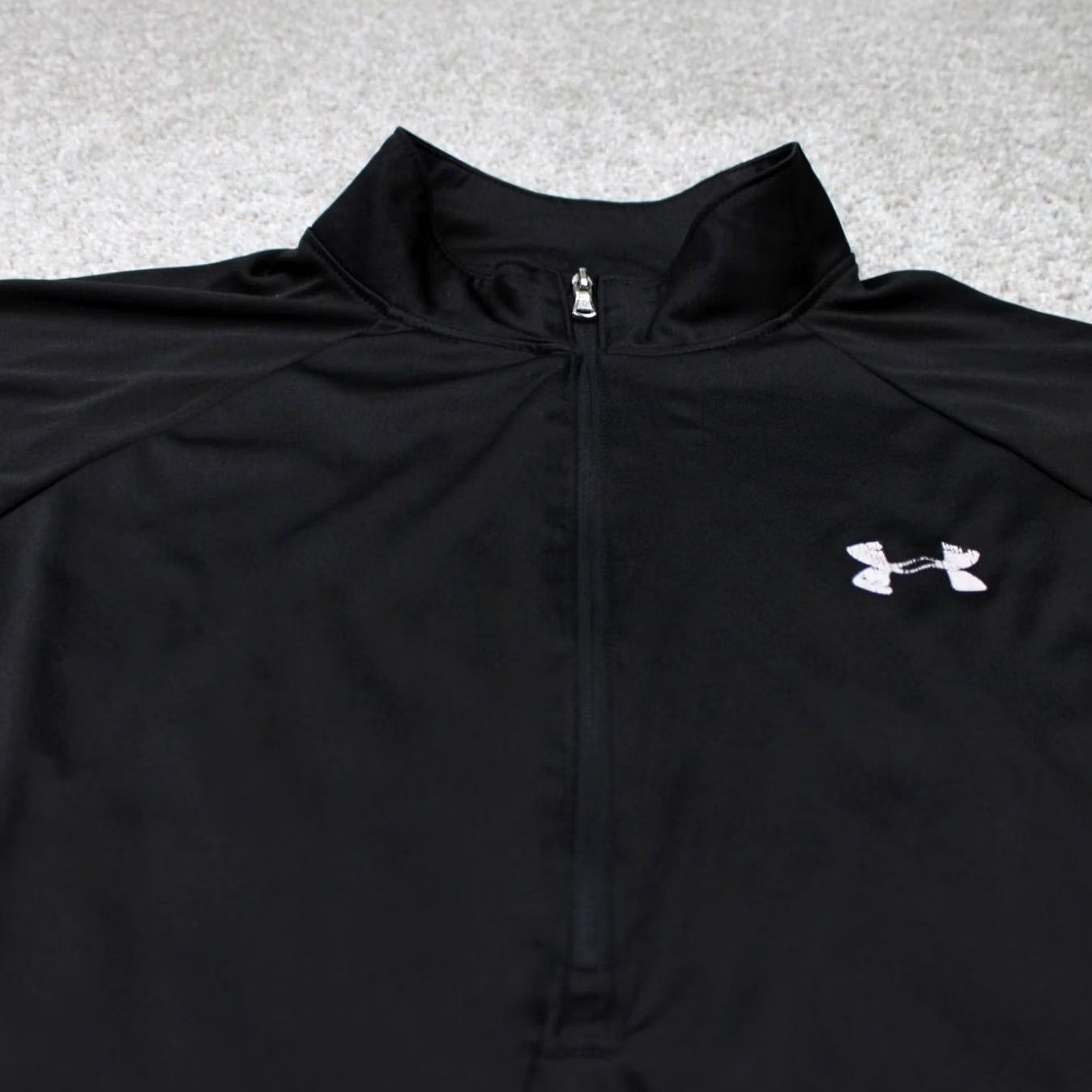 Under Armour Under Armour Tech Twist Sweatshirt Women M Black 1/2 Zip Loose Fit Heatgear Colorblock Logo Zipper Pullover Size M / US 6-8 / IT 42-44 - 4 Thumbnail