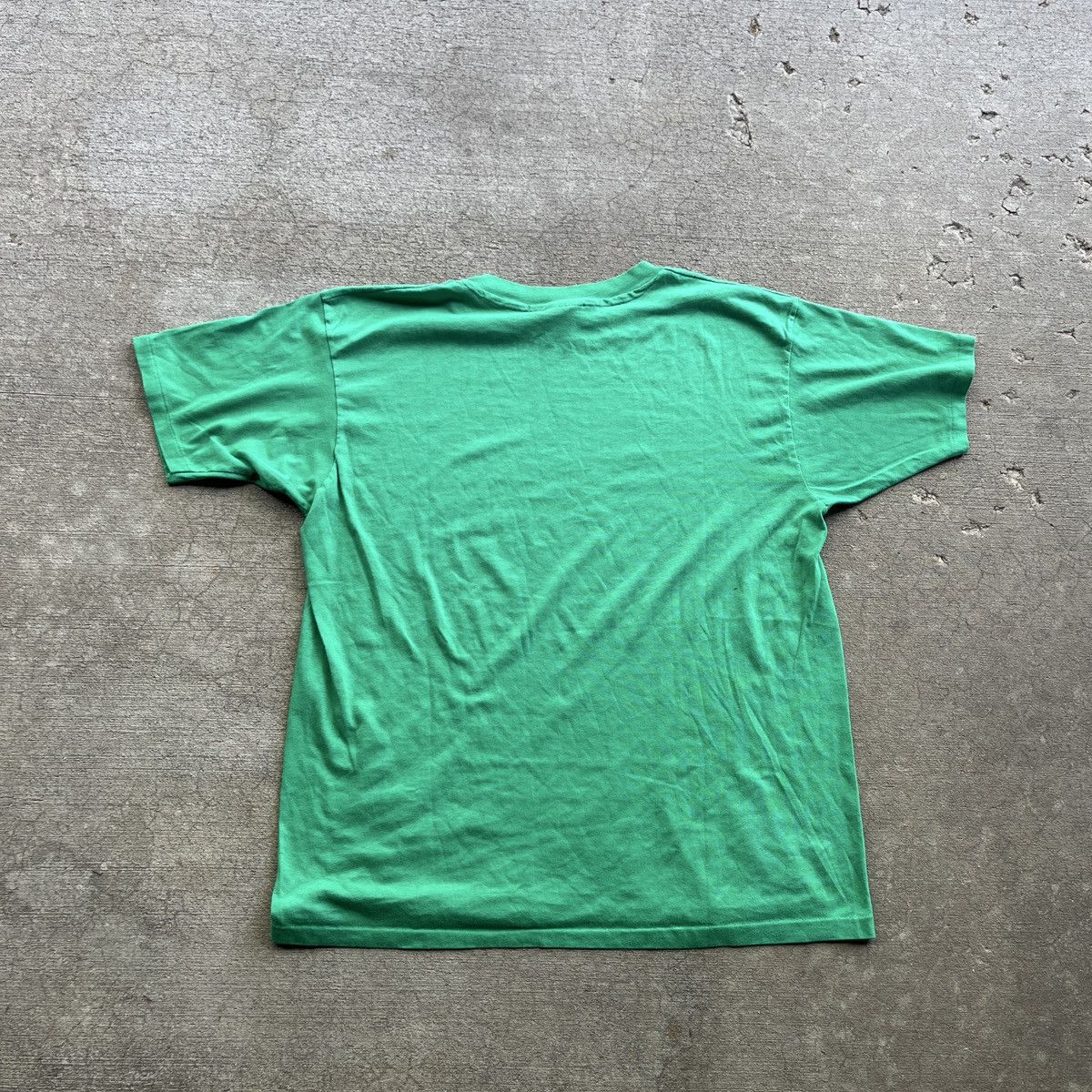 Vintage 80s Green Cat Graphic Shirt Size US XL / EU 56 / 4 - 4 Thumbnail