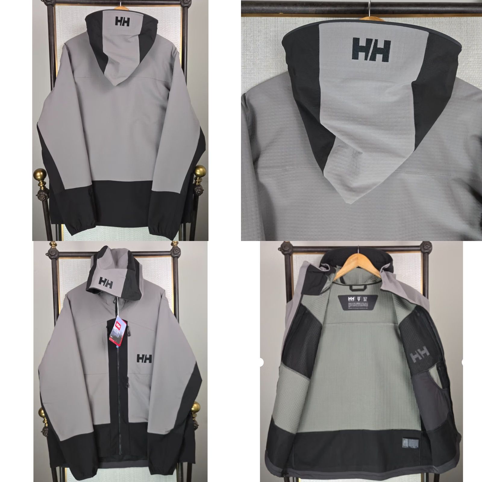 Helly Hansen Helly Hansen Jacket Mens 2XL Hooded Softshell RECCO Grid Fleece Lined Black Winter Ski Jacket Size US XXL / EU 58 / 5 - 8 Thumbnail