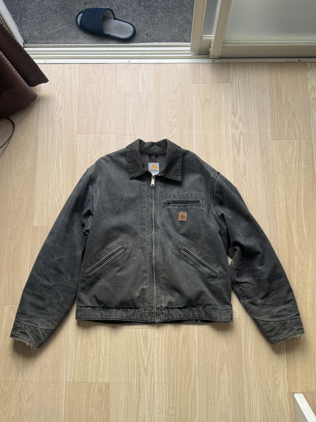 Vintage Carhartt Detroit Jacket Petrol Gray
