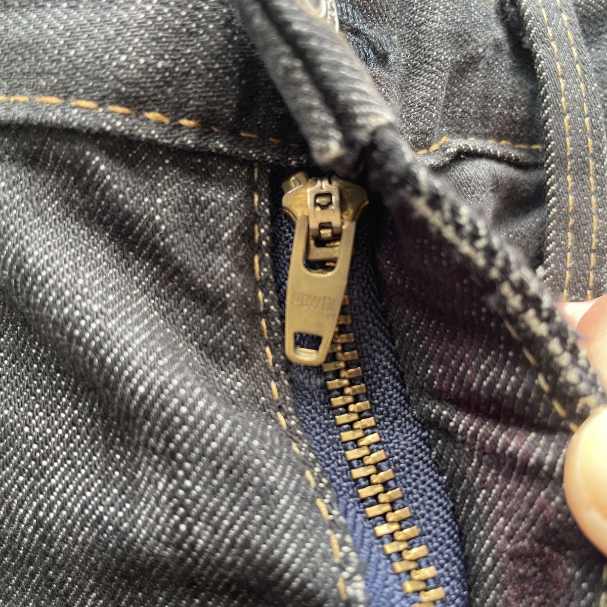 Japanese Brand W32💥 Vintage Edwin Black Distressed Jeans Denim Pants Size US 32 / EU 48 - 6 Thumbnail