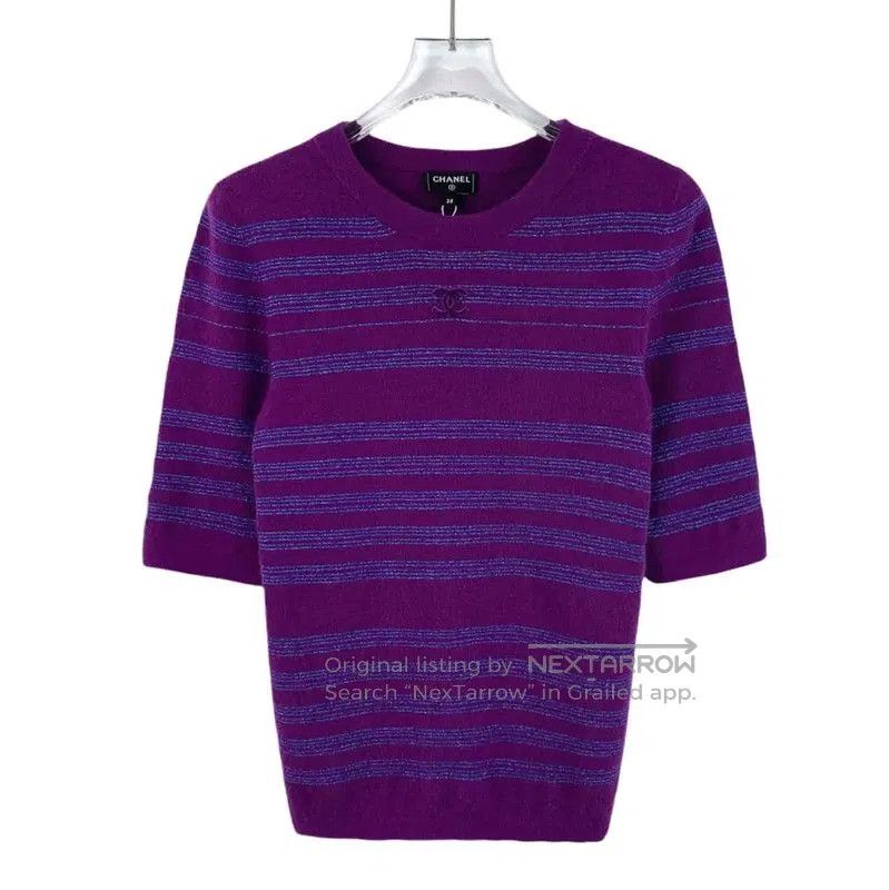 Chanel Purple Cashmere Women’s T-Shirt .