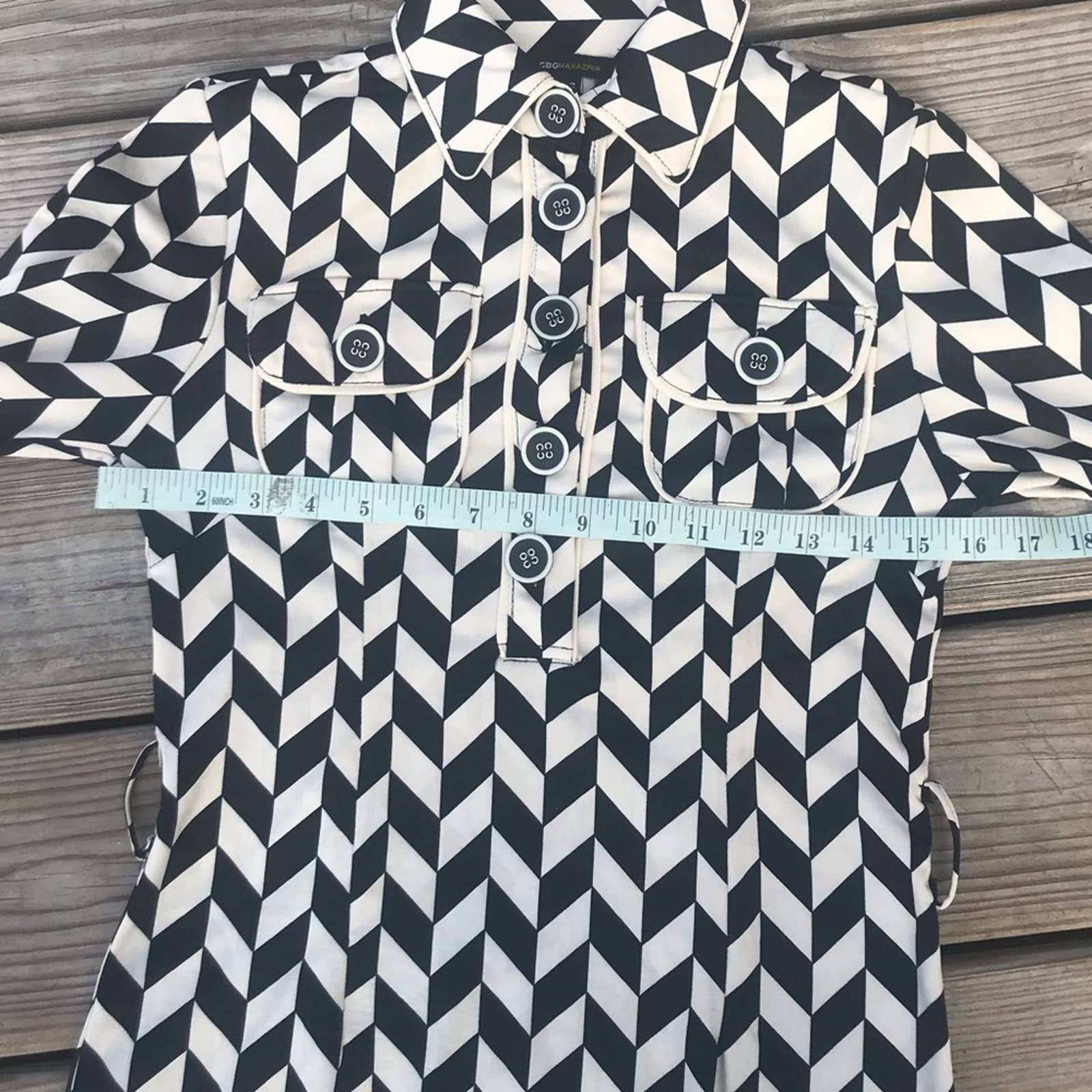 Bcbgmaxazria BCBGMaxAzria funky shirt dress retro vibe Size XS / US 0-2 / IT 36-38 - 9 Thumbnail