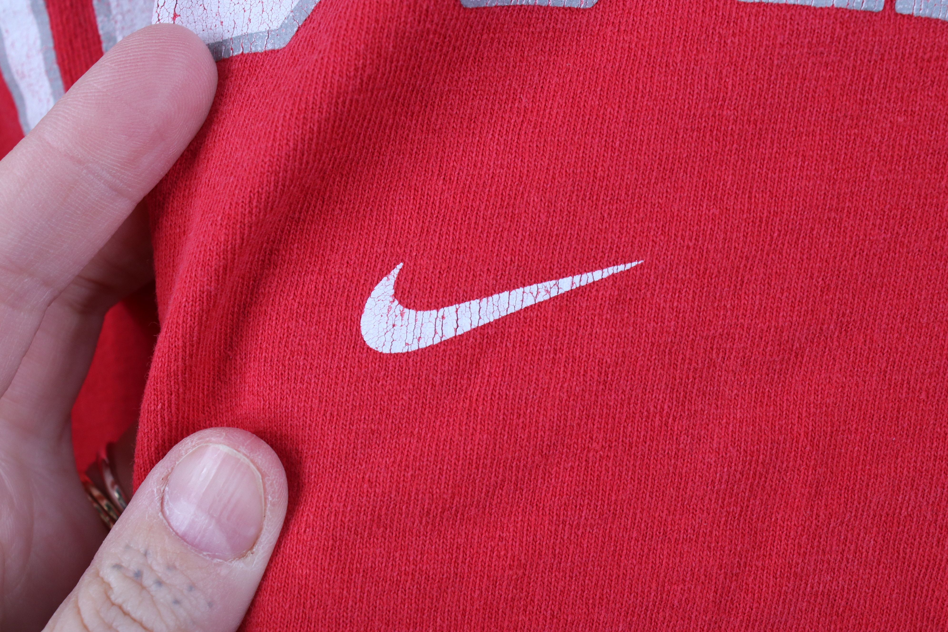 Nike Vintage Nike Center Swoosh Ohio State University T-Shirt Size US XL / EU 56 / 4 - 5 Thumbnail