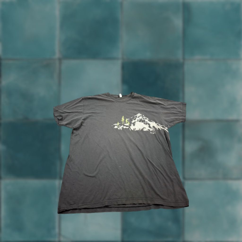 American Apparel VINTAGE American Apparel T-Shirt Mens 2XL Outdoor Nature Mountain Trees Graphic Gray Crew Neck Casual Made USA Size US XXL / EU 58 / 5 - 1 Thumbnail
