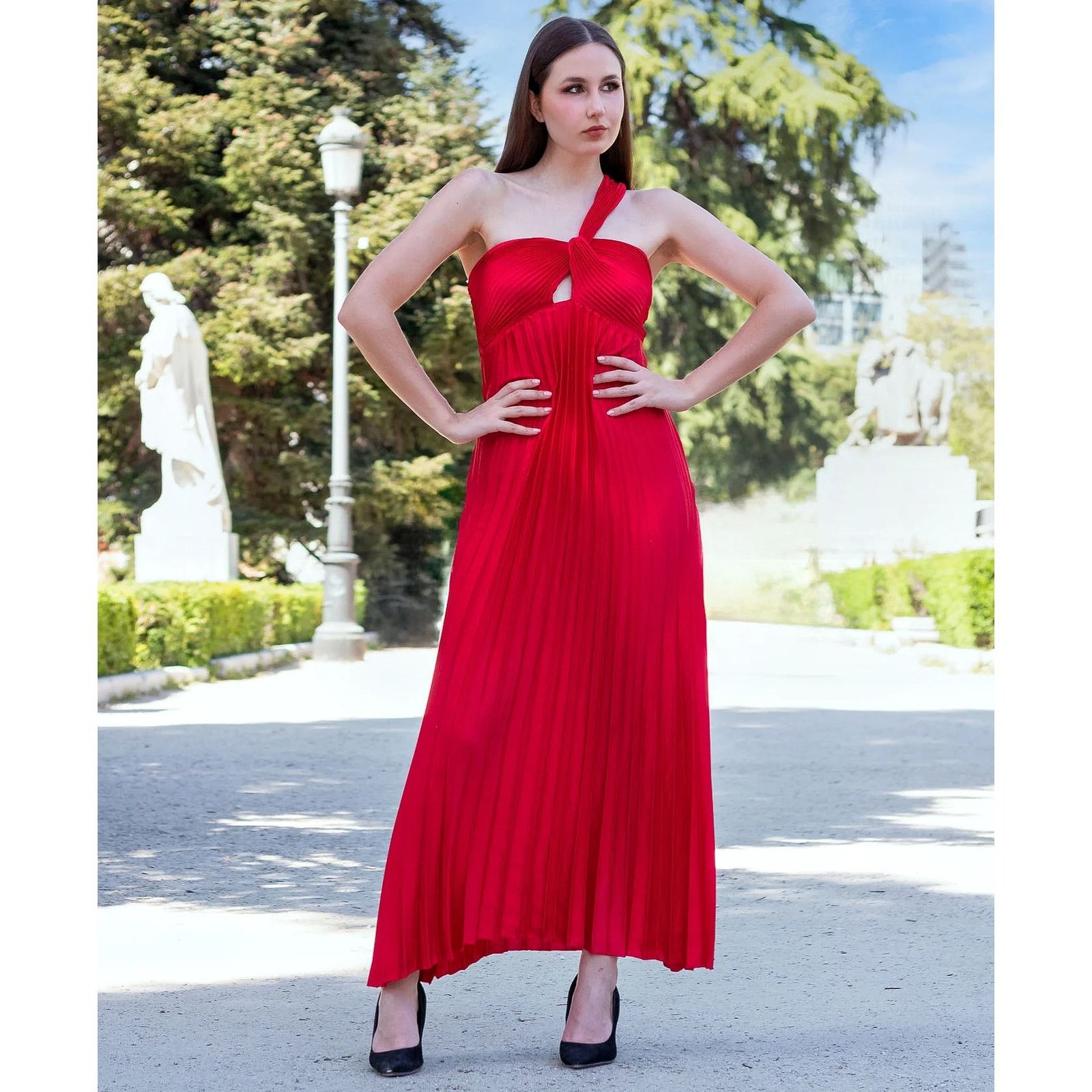 Mango RARE!!! MANGO Front Knot Maxi Dress NWT (US 6, EUR M) Size L / US 10 / IT 46 - 1 Thumbnail