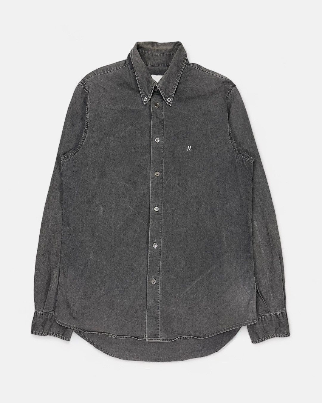 Helmut Lang Helmut Lang - 90’s Embroidered « HL » Button Up Size US M / EU 48-50 / 2 - 1 Thumbnail