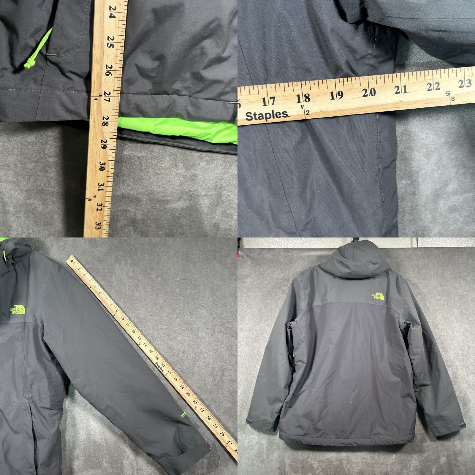 The North Face VINTAGE The North Face Mens Inlux Insulated Hyvent Hooded Jacket Medium Gray Size US M / EU 48-50 / 2 - 8 Thumbnail