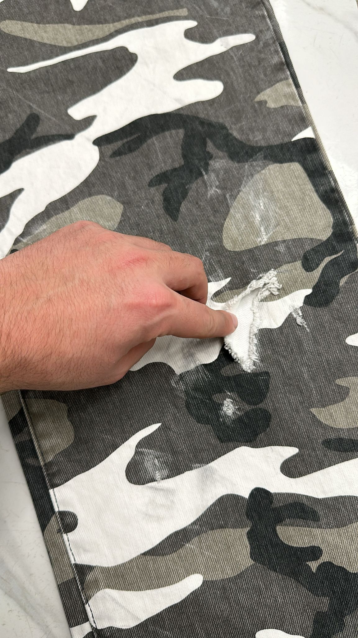 Stussy × Vintage Stussy Snow Camo Big Ol Denim Jeans 32 Size US 32 / EU 48 - 3 Thumbnail
