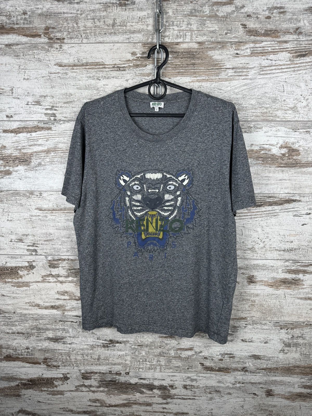 Kenzo Mens Vintage Kenzo Paris T-shirt big logo tiger tee luxury Size US L / EU 52-54 / 3 - 2 Thumbnail
