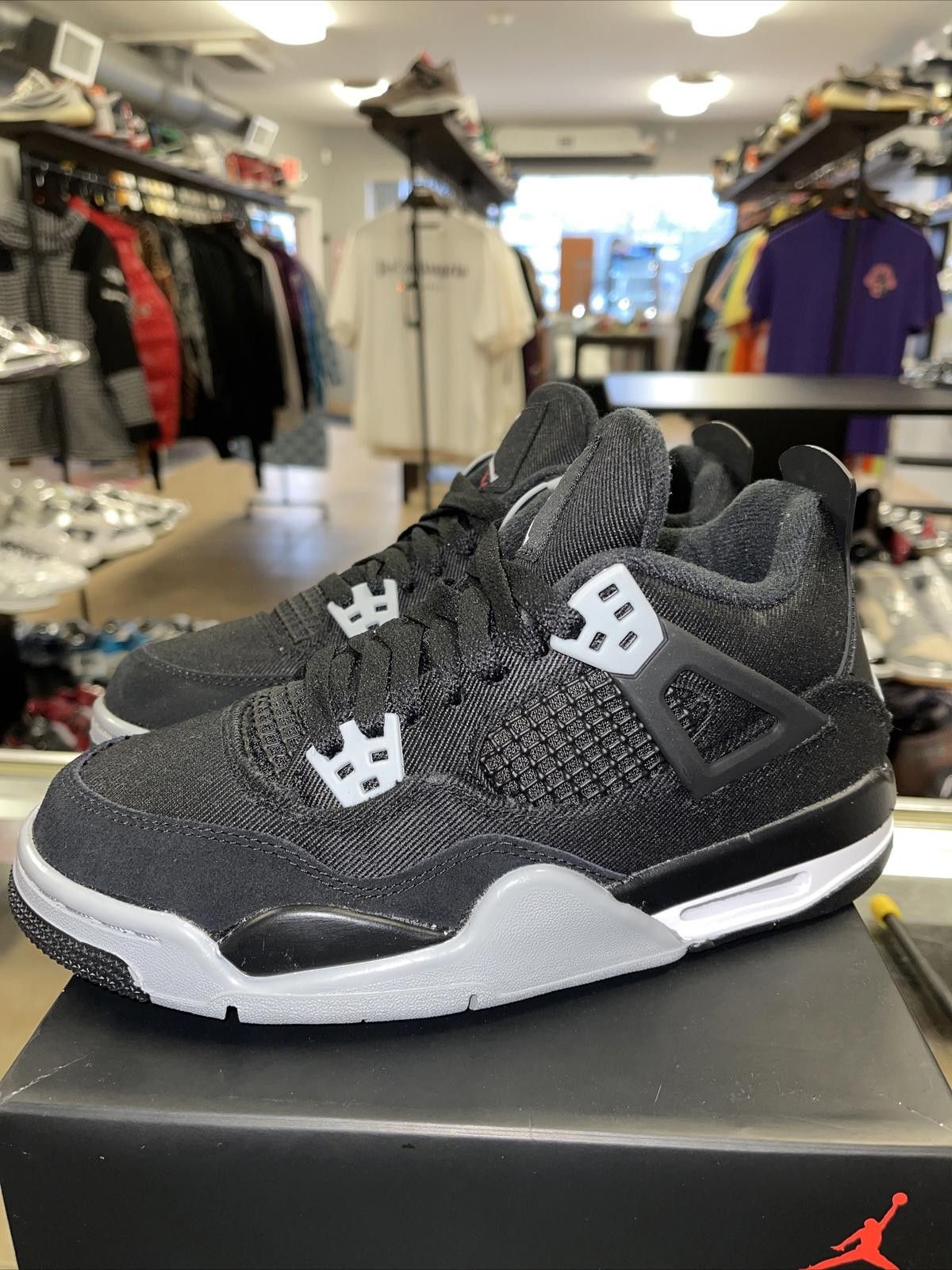 Jordan Brand Size 5Y/6.5W - Jordan 4 SE Black Canvas 4s DV0553-006 Size US 5 / EU 37 - 1 Thumbnail