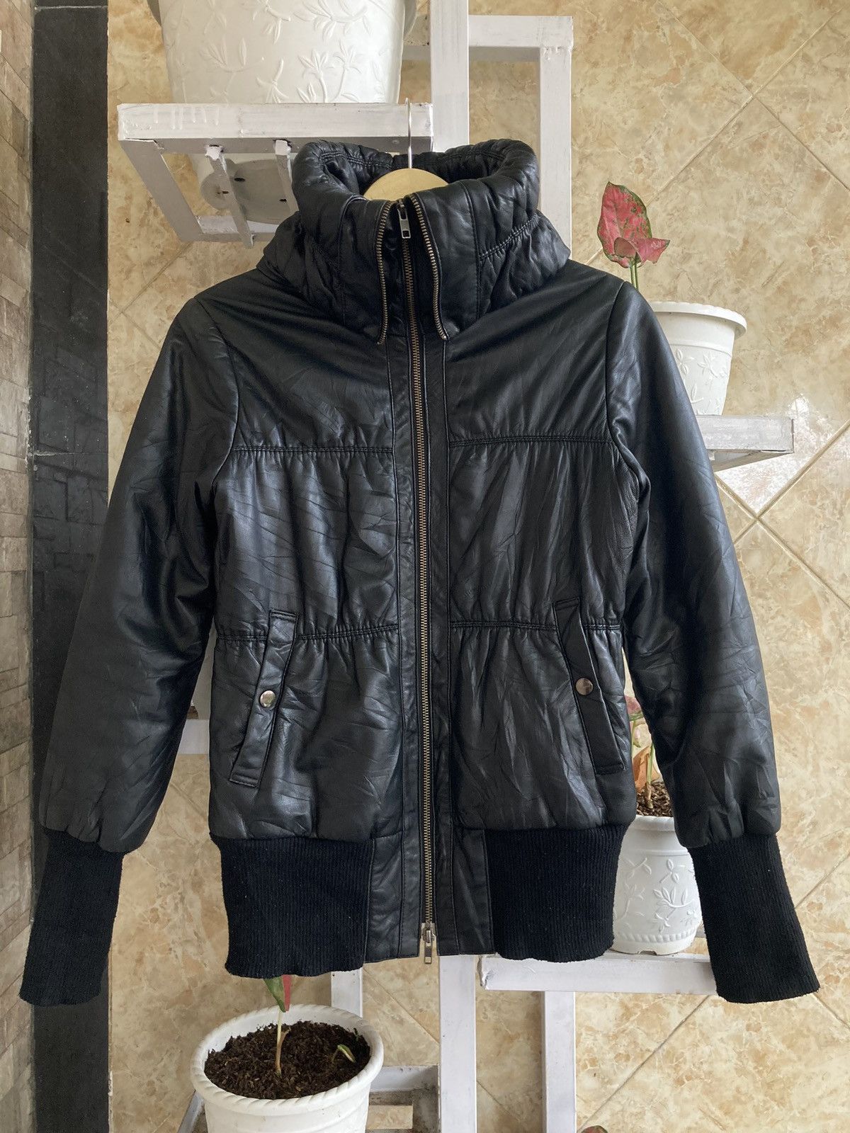 Ekam × Japanese Brand EKAM 034 by KANYA MIKI - LAMB LEATHER HOODED
