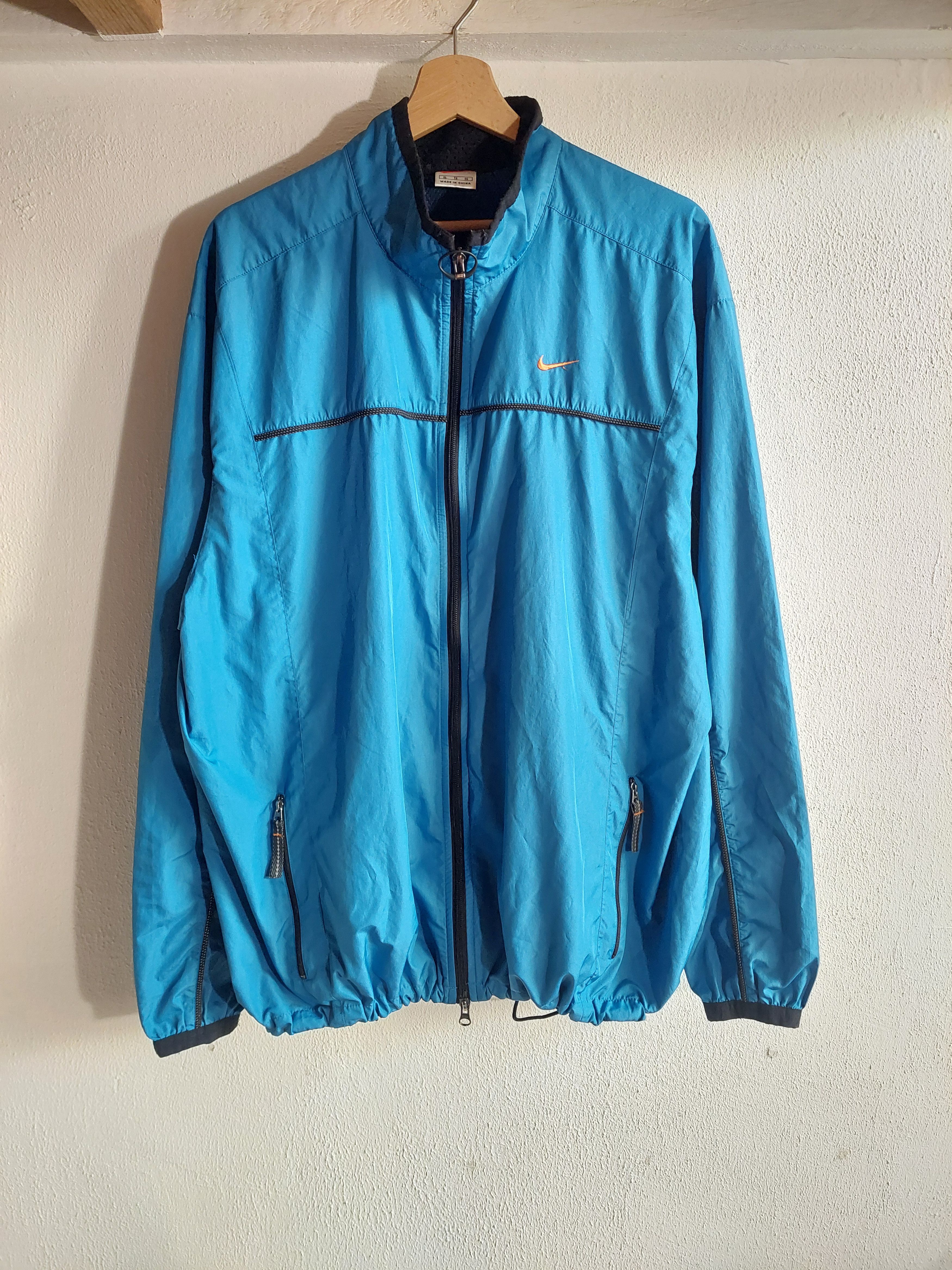 Nike Vintage Blue Nike Running Track Jacket Size XL Size US XL / EU 56 / 4 - 2 Thumbnail