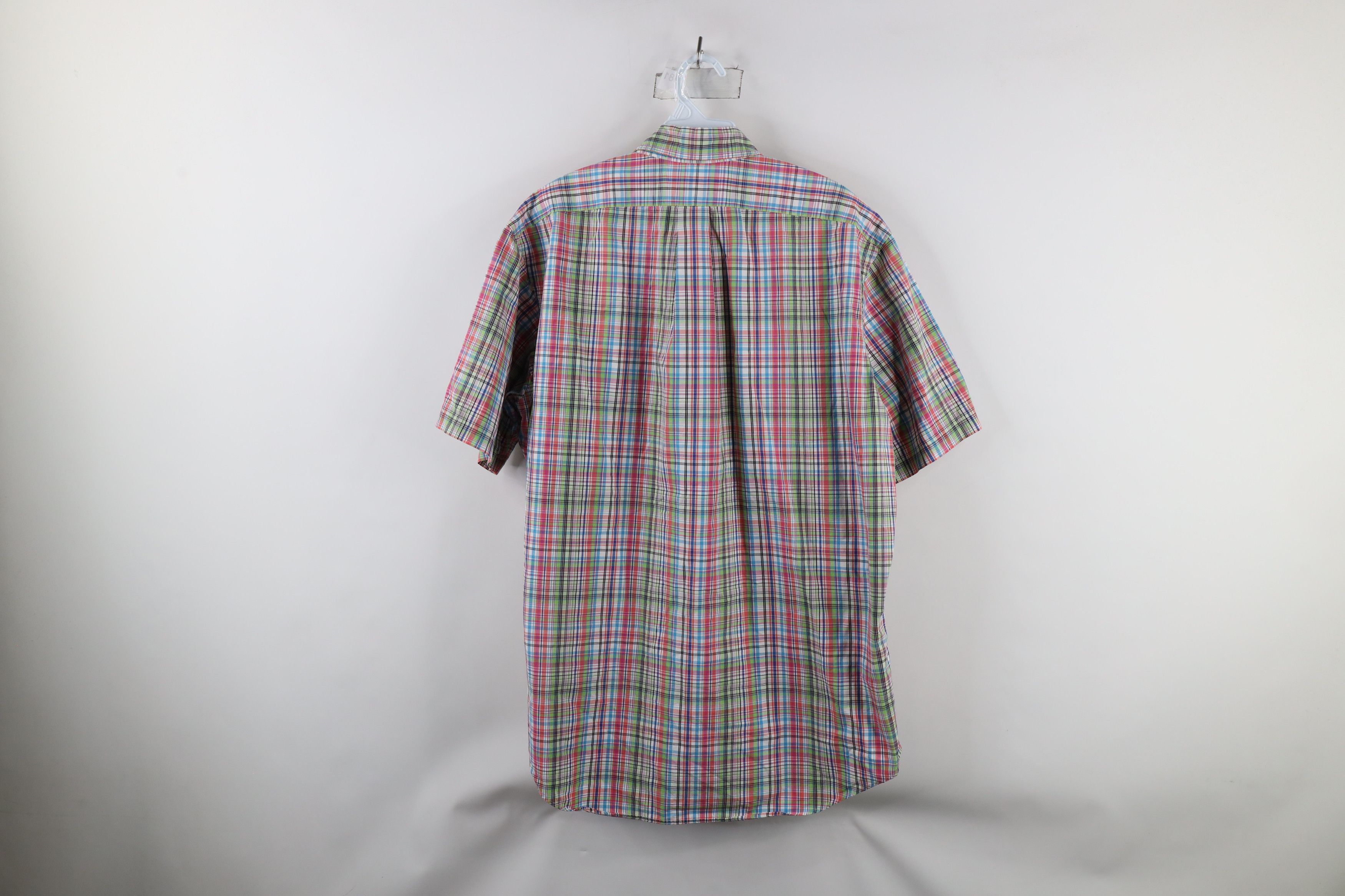 Ralph Lauren × Vintage Vintage 90s Ralph Lauren Fit Rainbow Plaid Button Down Shirt Size US L / EU 52-54 / 3 - 8 Thumbnail