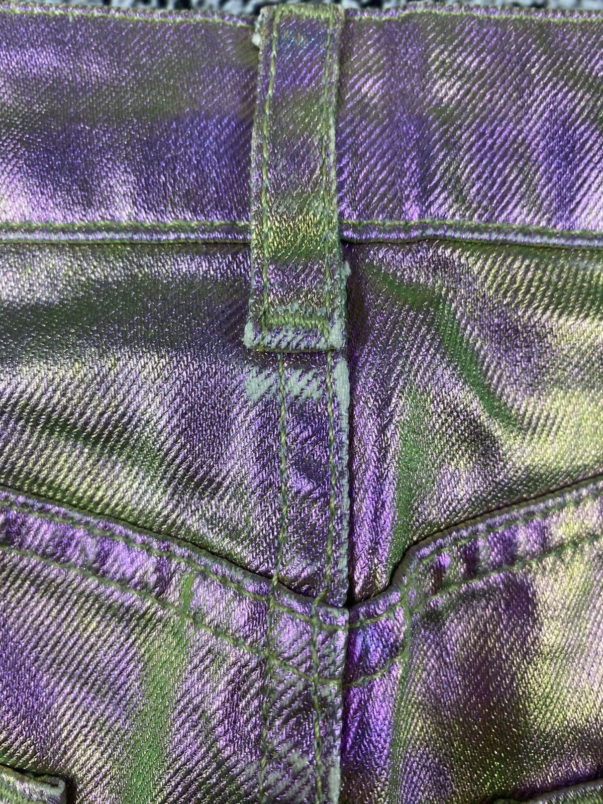 Vintage Vintage Y2K gradient denim mini skirt 00s juicy style Size 26" / US 2 / IT 38 - 4 Thumbnail