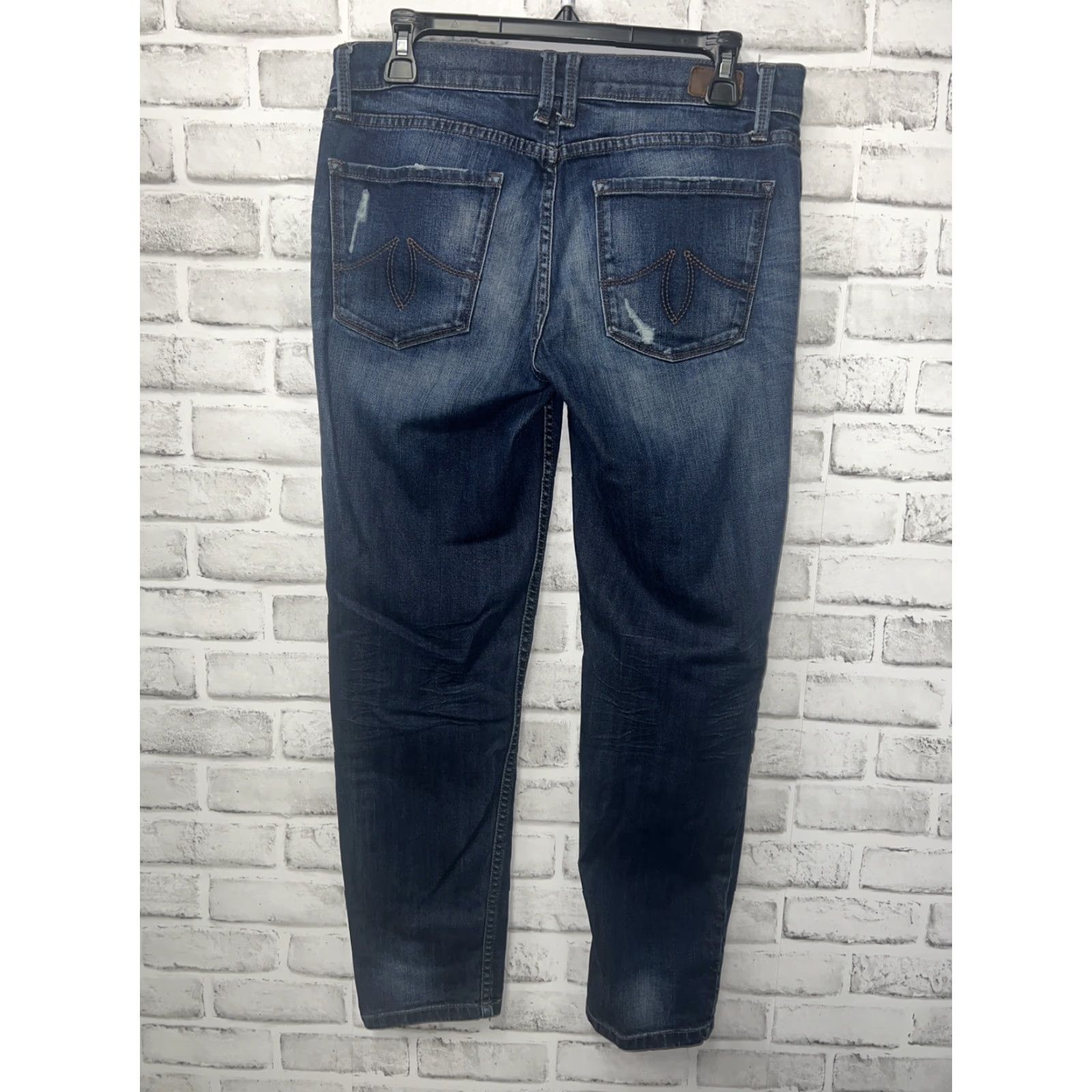 Vintage VINTAGE Level 99 Sienna Tomboy Paint Splatter Jeans Womens 27 x28 Blue Skinny 27 Womens Jeans Size 27" / US 4 / IT 40 - 4 Thumbnail