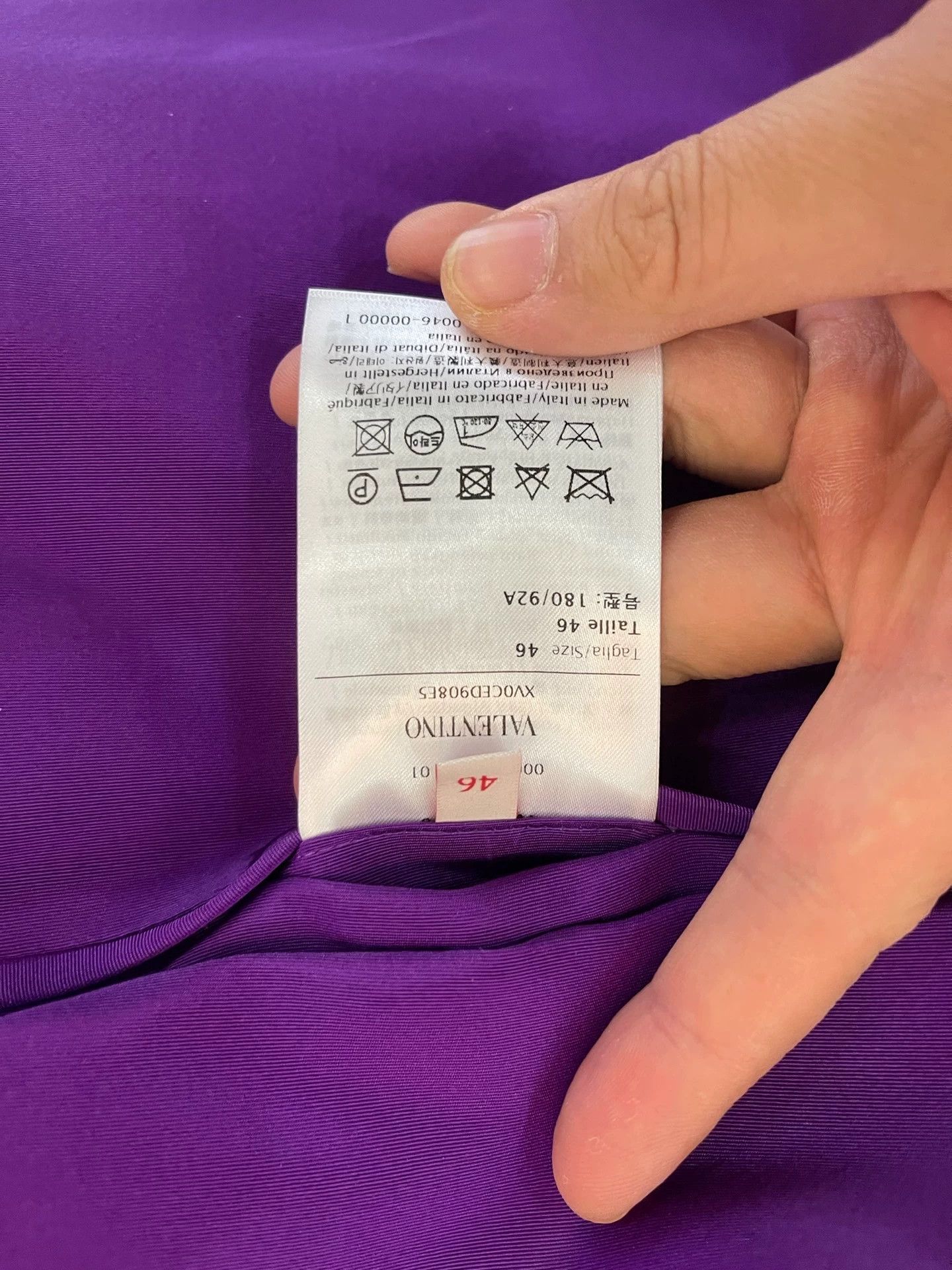 Valentino Valentino Purple Silk Blazer 46 (Oversized) New Size US S / EU 44-46 / 1 - 7 Thumbnail