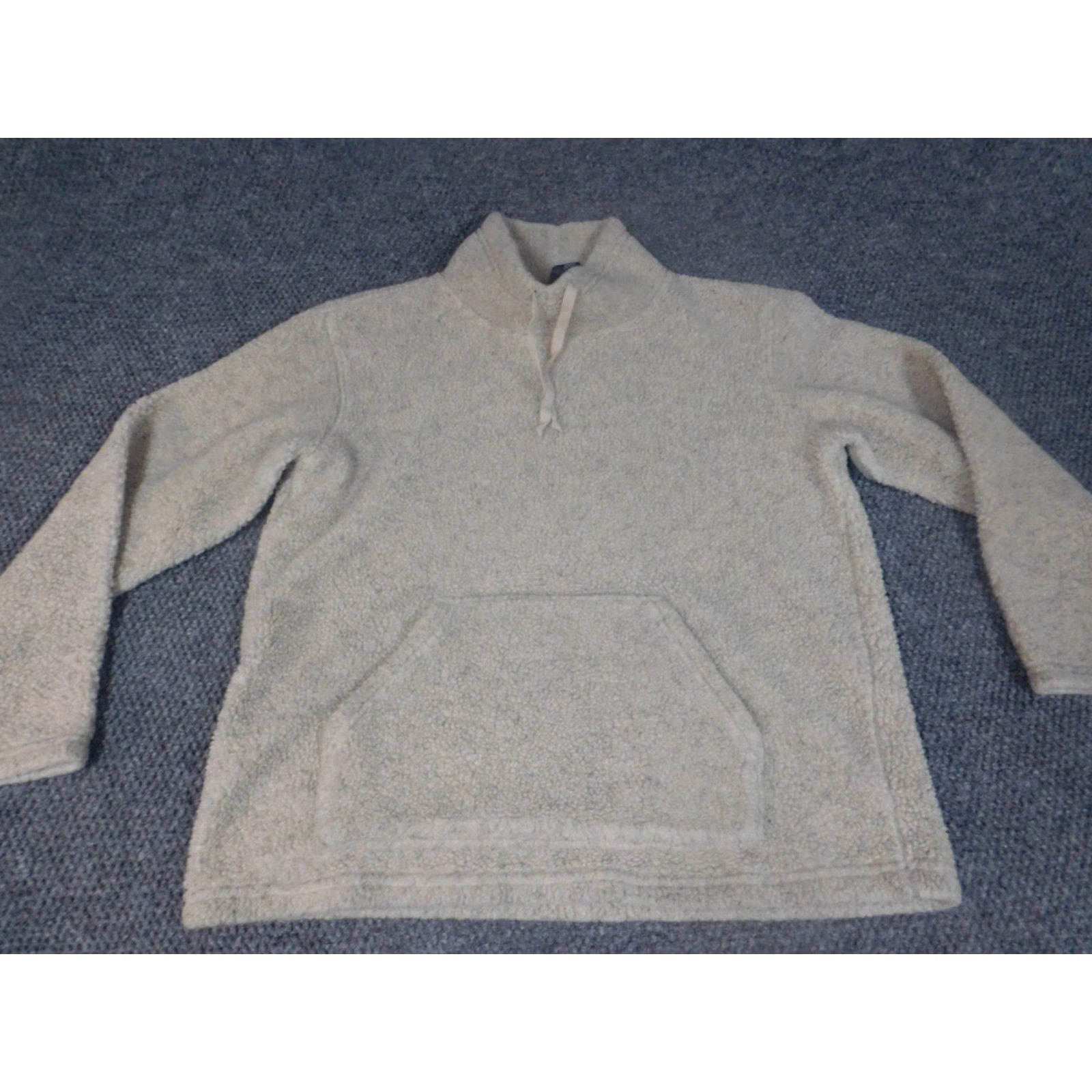Gap Gap Womens Sweater Medium Beige Raglan Sleeve Crew Neck Pullover Fleece Knit Long Sleeve Acrylic Polyester Regular Breathable Fall Winter Modern Size M / US 6-8 / IT 42-44 - 2 Thumbnail