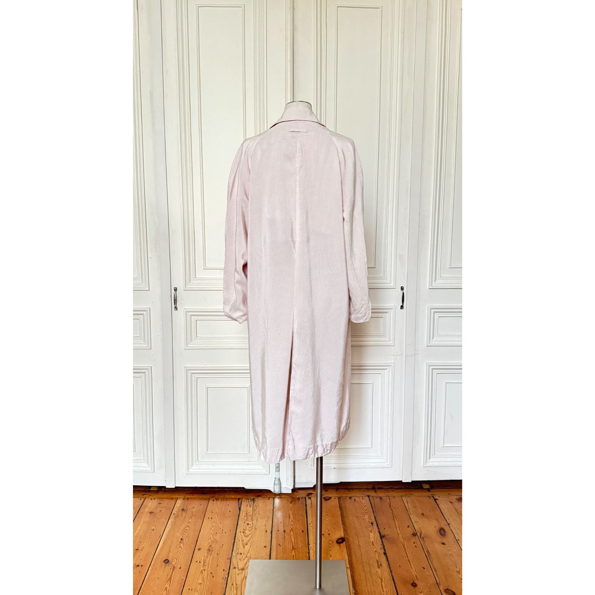 Jean Paul Gaultier 1980s Pink Long Coat Size M / US 6-8 / IT 42-44 - 4 Thumbnail