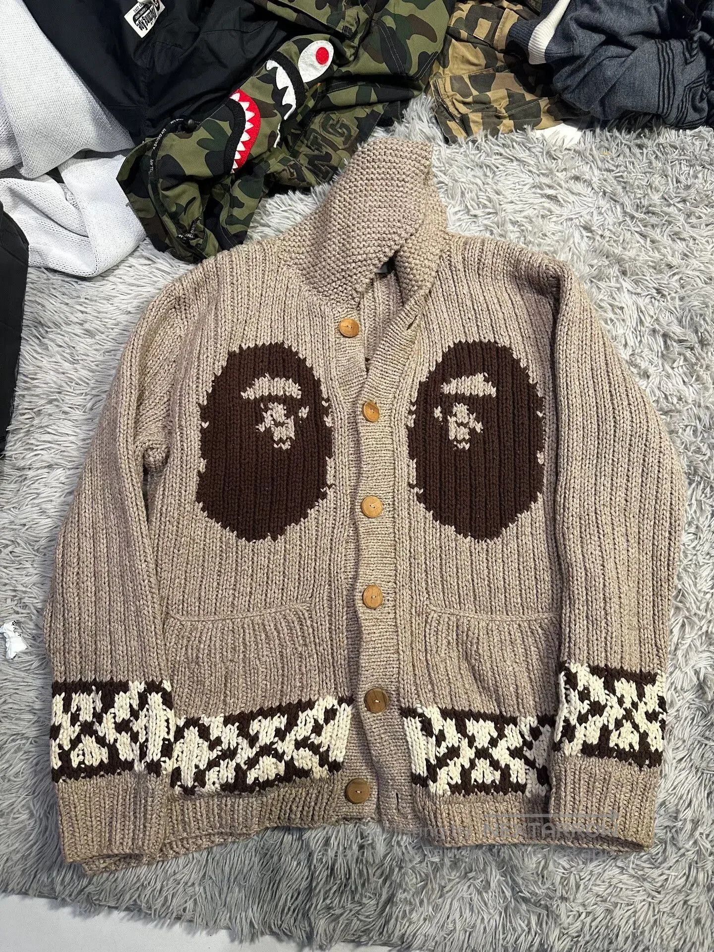 Bape Bape Knit Cardigan. Size US XL / EU 56 / 4 - 1 Thumbnail