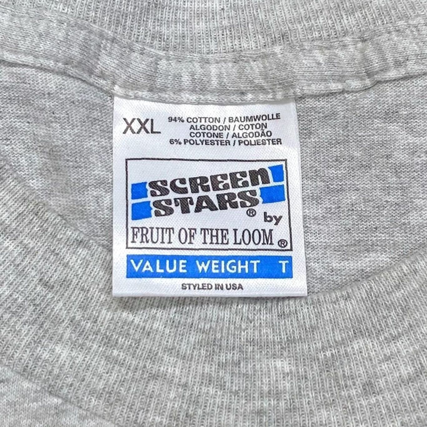 Vintage VINTAGE Screen Stars T-Shirt Wolf Graphic Print Grey XXL Mens Shirt Short Sleeve 1990s - 1999s Size US XXL / EU 58 / 5 - 5 Thumbnail