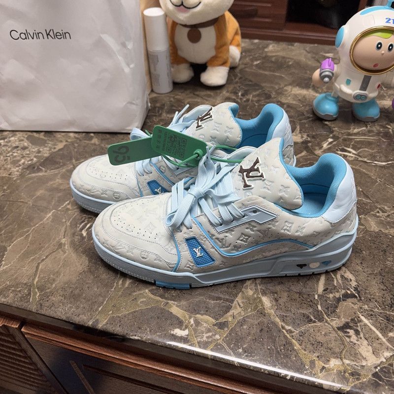 Louis Vuitton Tyler Louis Vuitton Low-Top Trainers in Blue -2508 Size US 8 / EU 41 - 1 Thumbnail