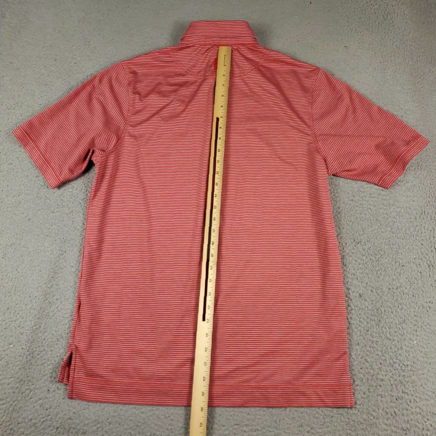 Footjoy FJ Polo Shirt Mens Size Medium Red Striped Short Sleeve Golf Casual Polo Shirt FJ Size US M / EU 48-50 / 2 - 3 Thumbnail