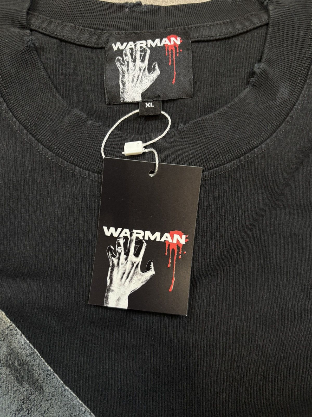 Vintage WARMAN CHOOSE YOUR FIGHTER GRAPHIC T-SHIRT, WASHED BLACK Size US XL / EU 56 / 4 - 7 Thumbnail