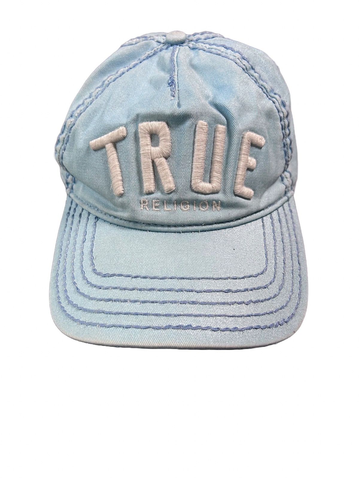 True Religion True Religion hat vintage baby blue cap Y2K Size ONE SIZE - 1 Thumbnail