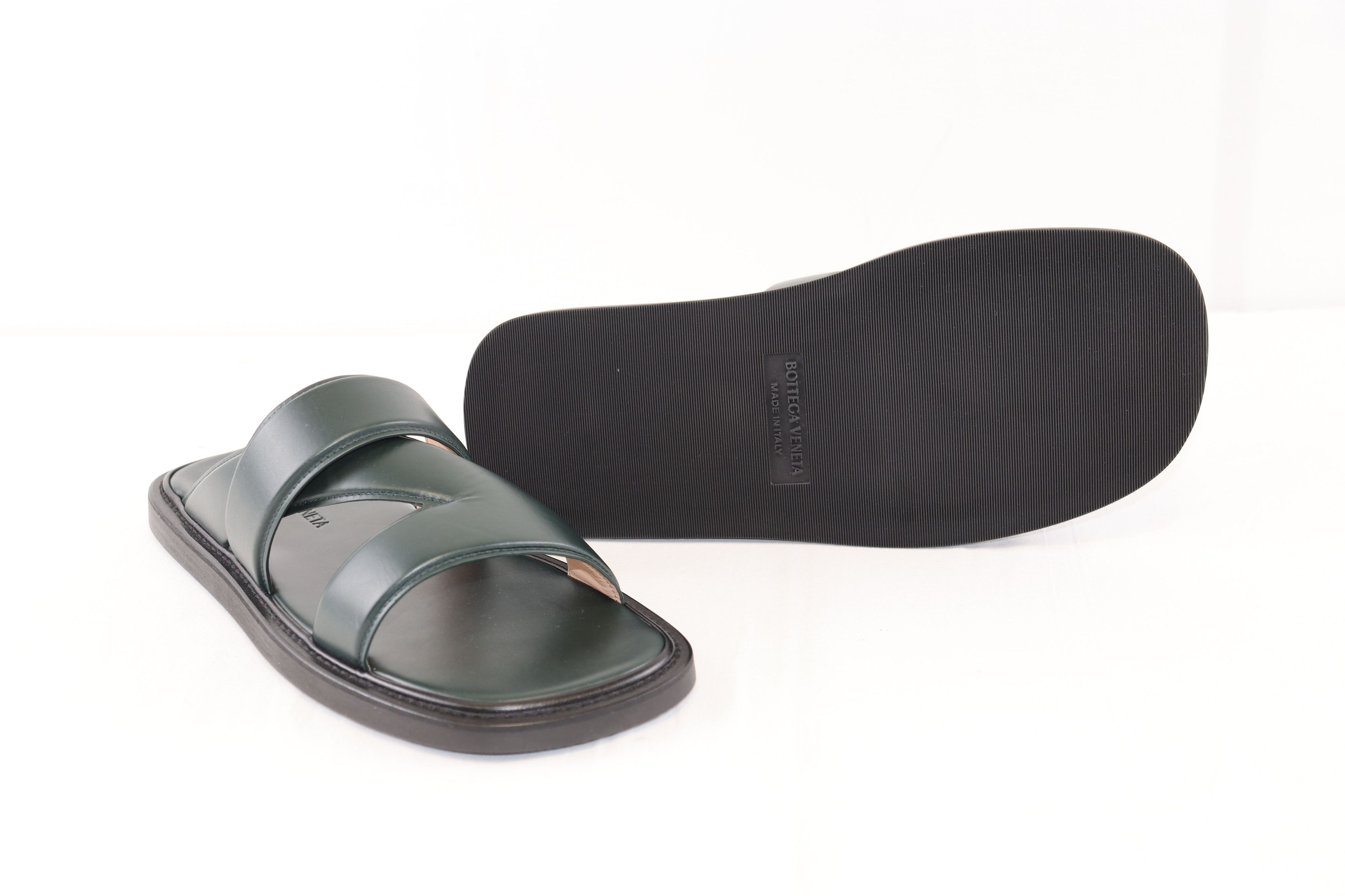 Bottega Veneta o1rshd1 Vienna Calf Band Sandal in Inkwell Size US 9 / EU 42 - 7 Thumbnail