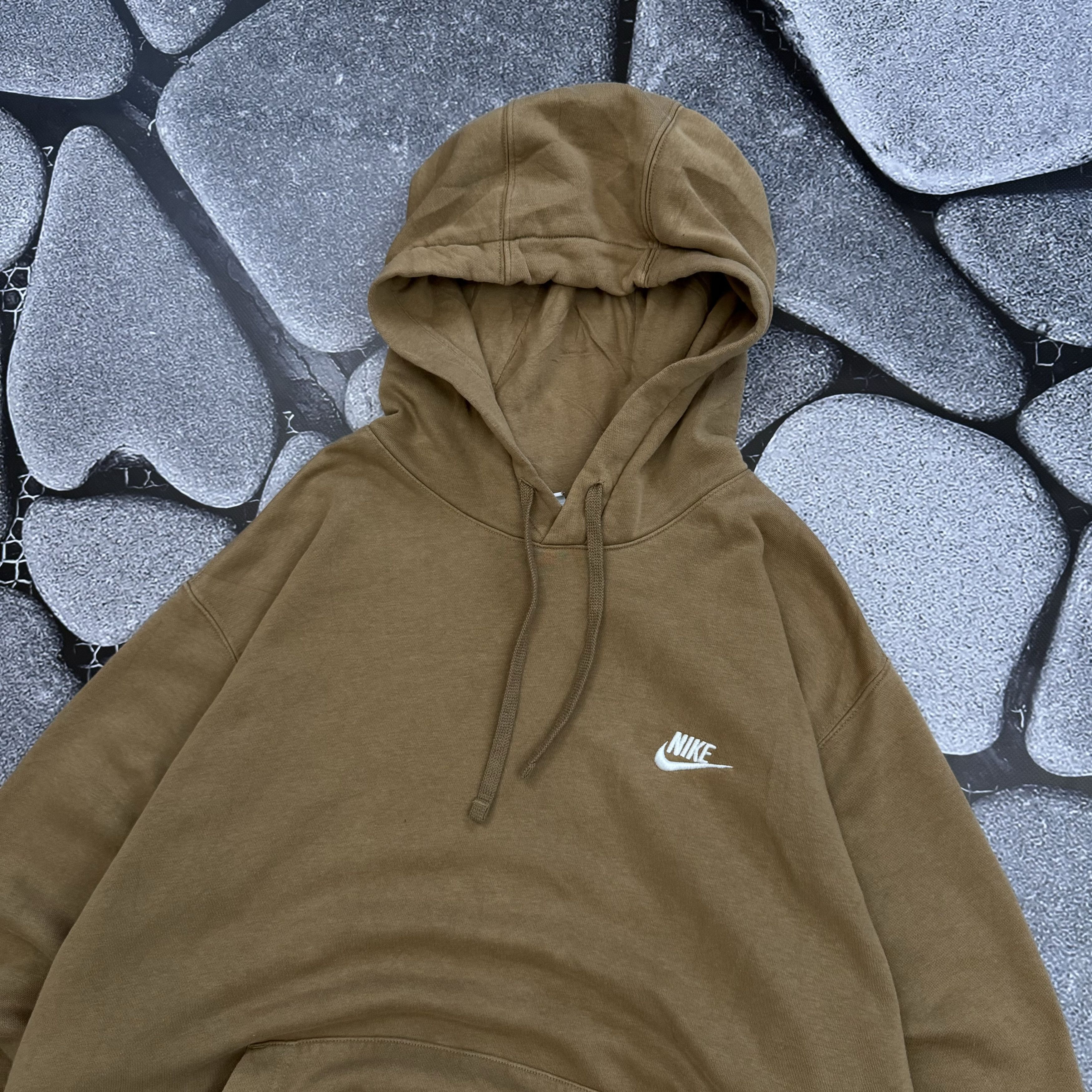 Nike NIKE OVERSIZED BROWN BASIC HOODIE VINTAGE Size US XL / EU 56 / 4 - 3 Thumbnail