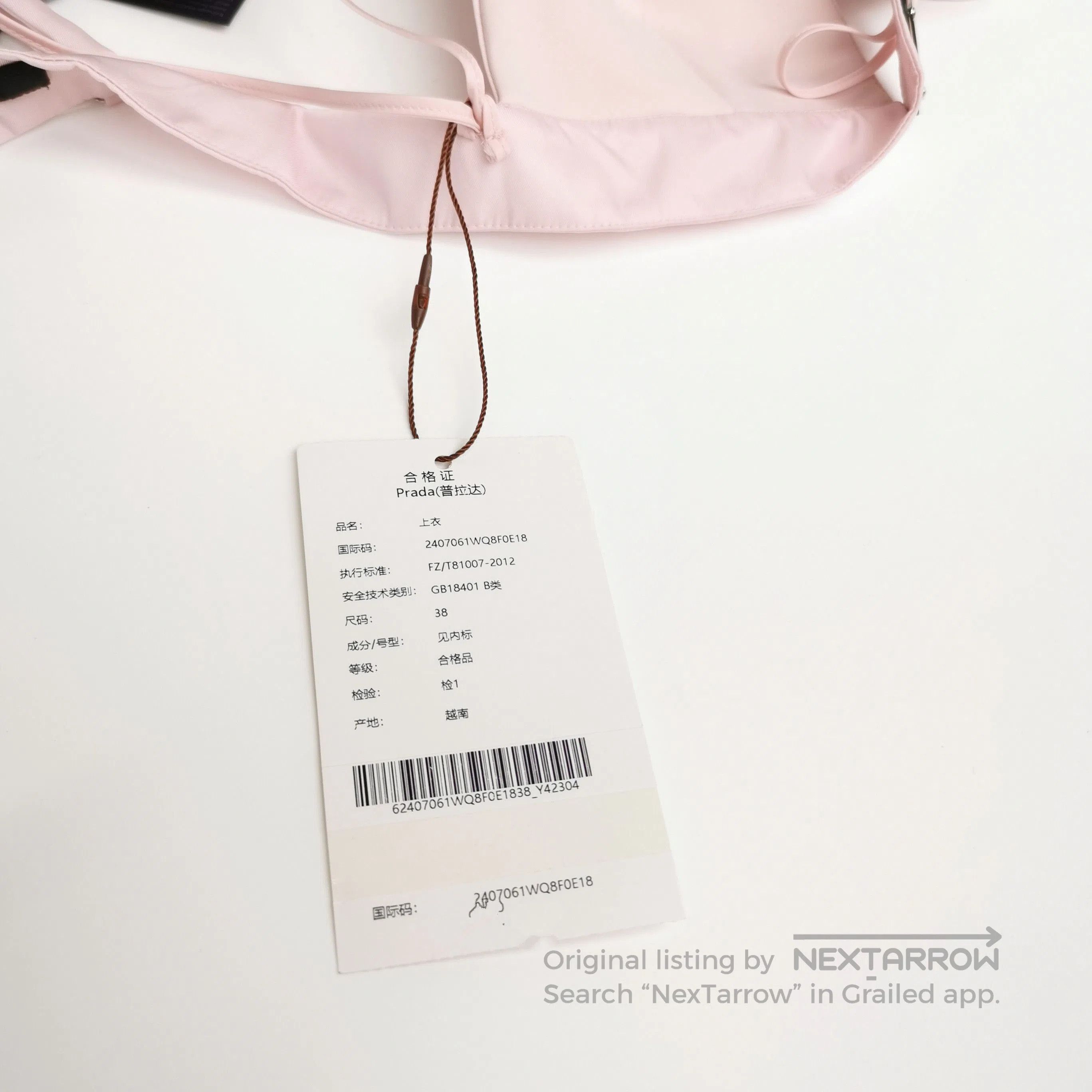 Prada Prada Pink Triangle Logo Vest . Size S / US 4 / IT 40 - 4 Thumbnail